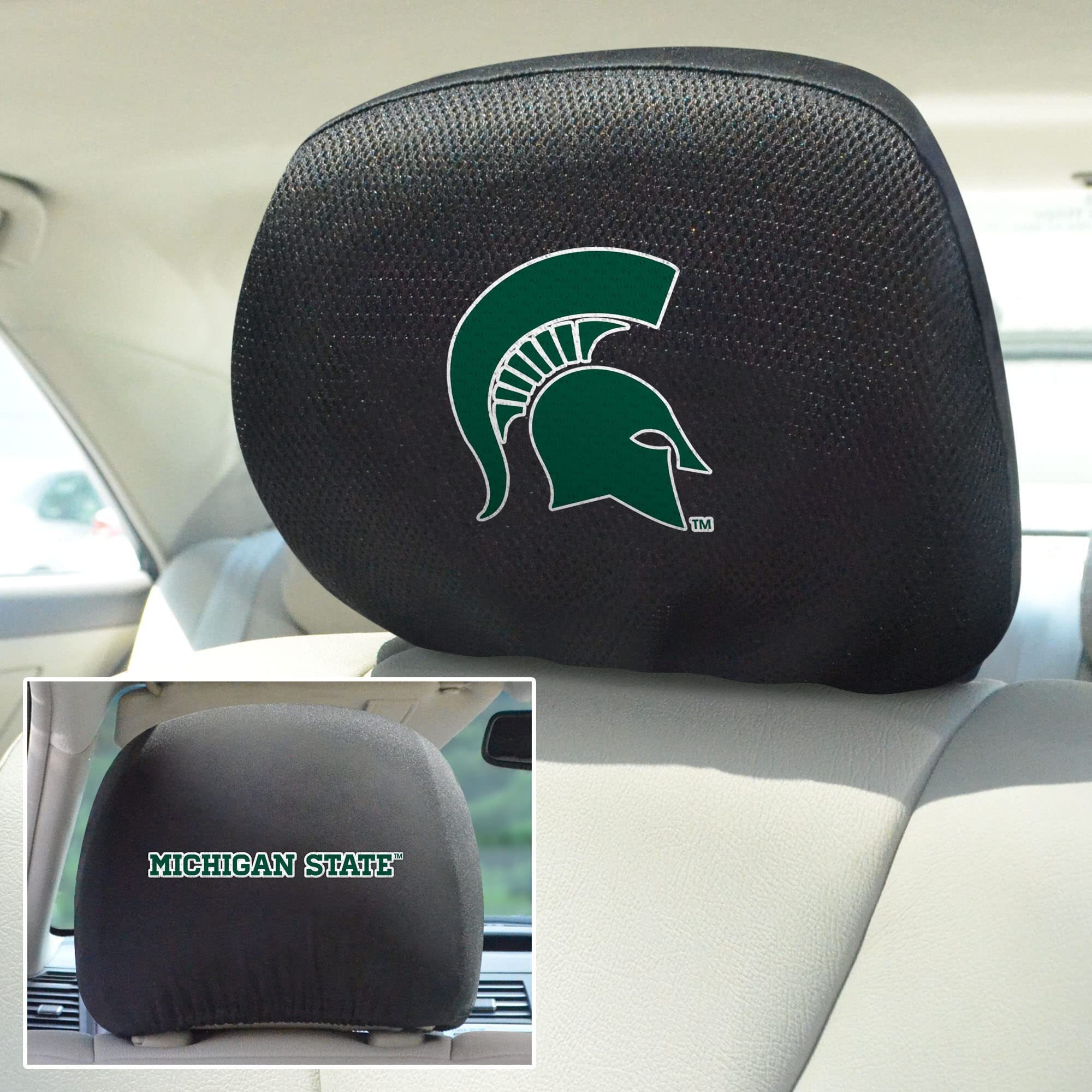 Michigan State Spartans Headrest Covers FanMats