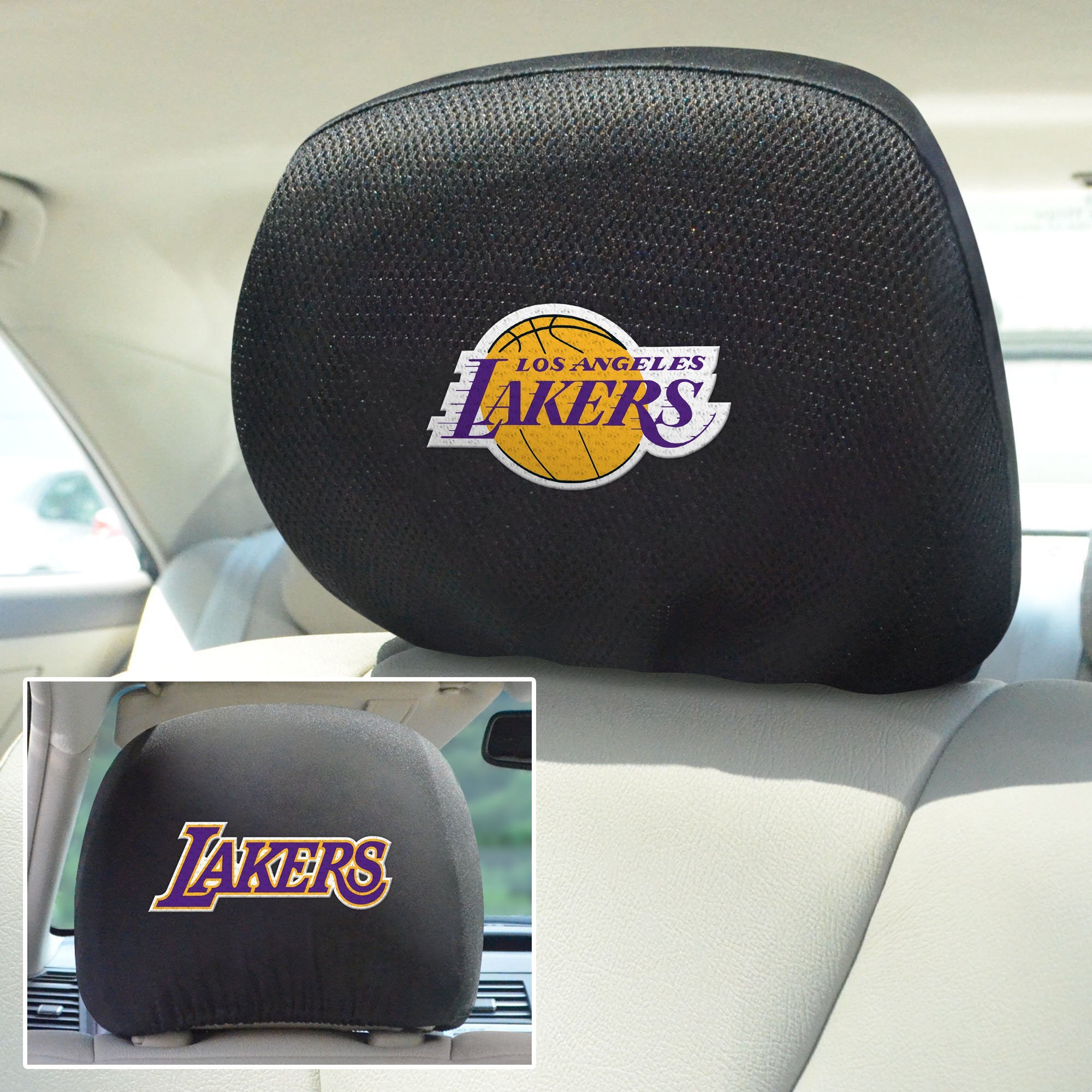 Los Angeles Lakers Headrest Covers FanMats