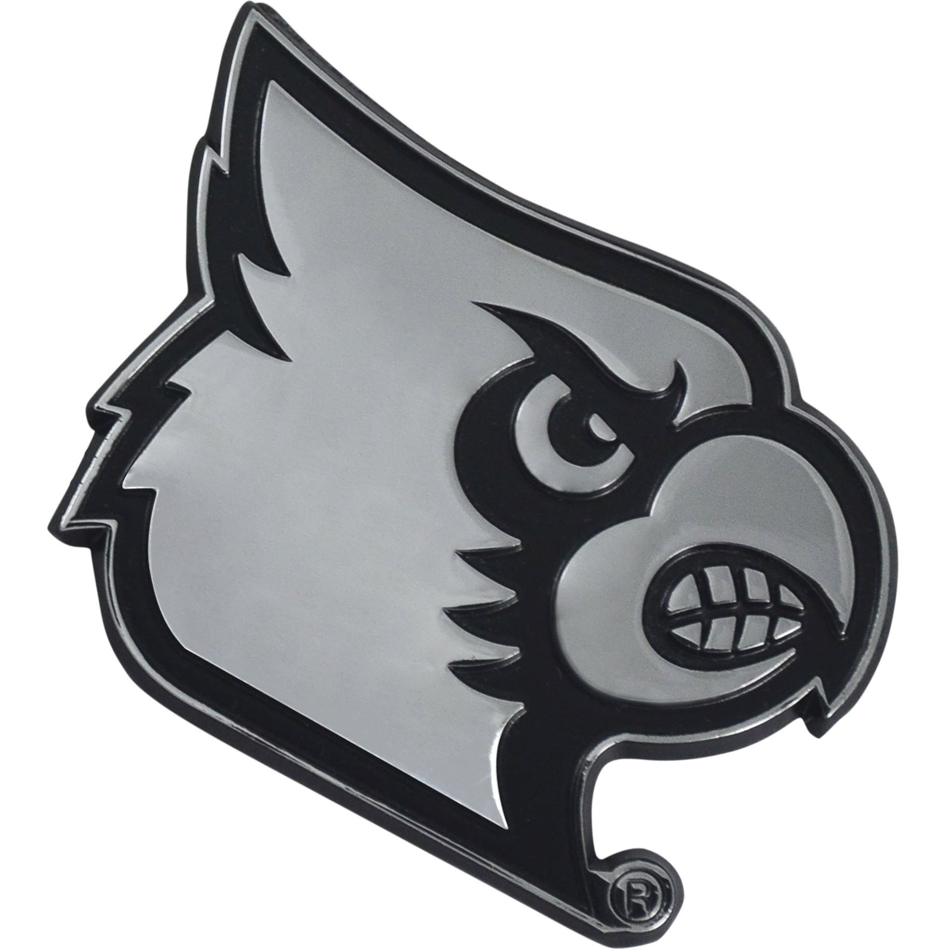 Louisville Cardinals Auto Emblem Premium Metal Chrome Special Order