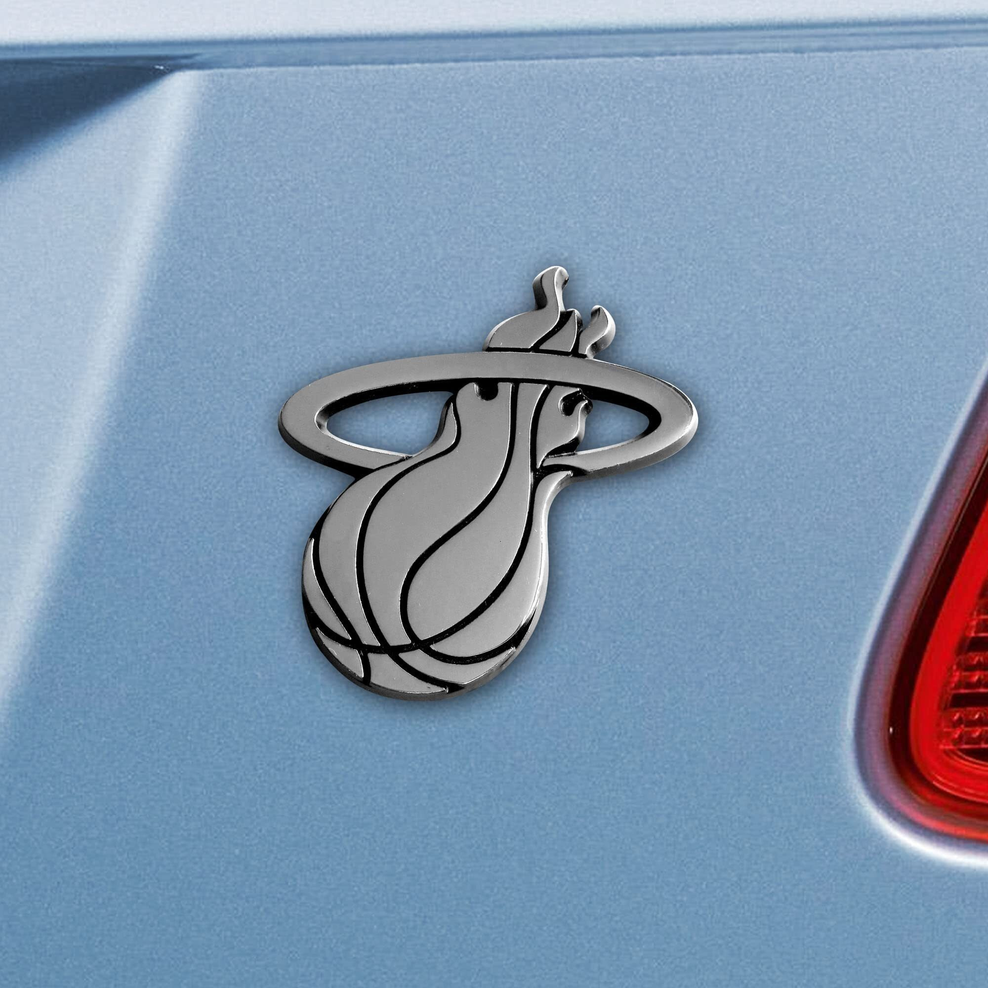 Miami Heat Auto Emblem Premium Metal Chrome