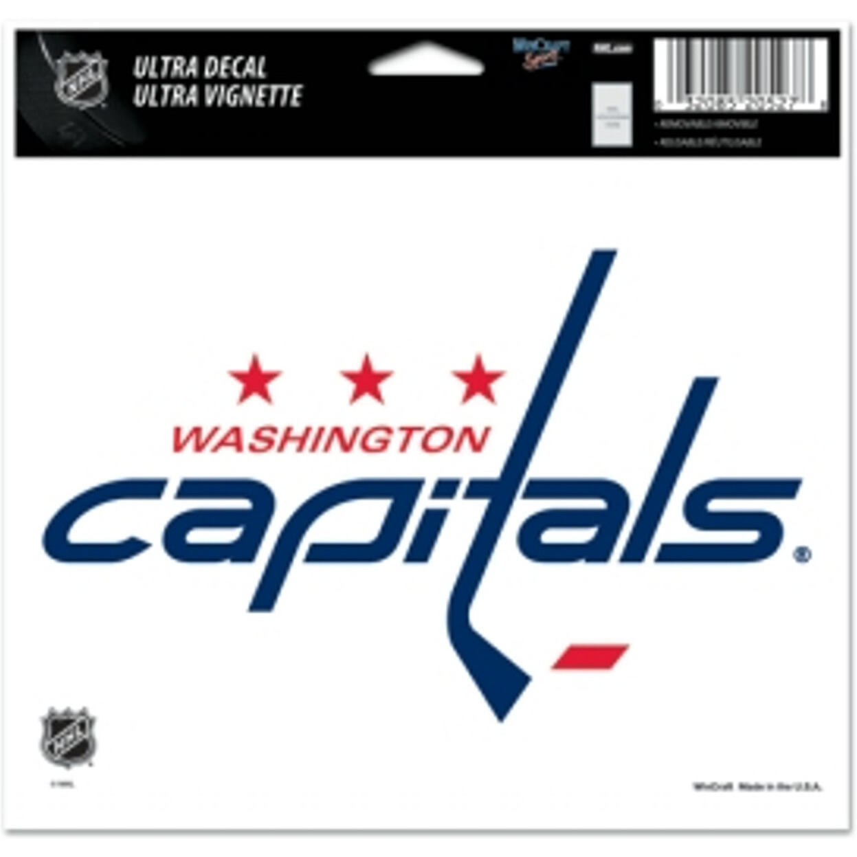 Washington Capitals Decal 5x6 Ultra Color
