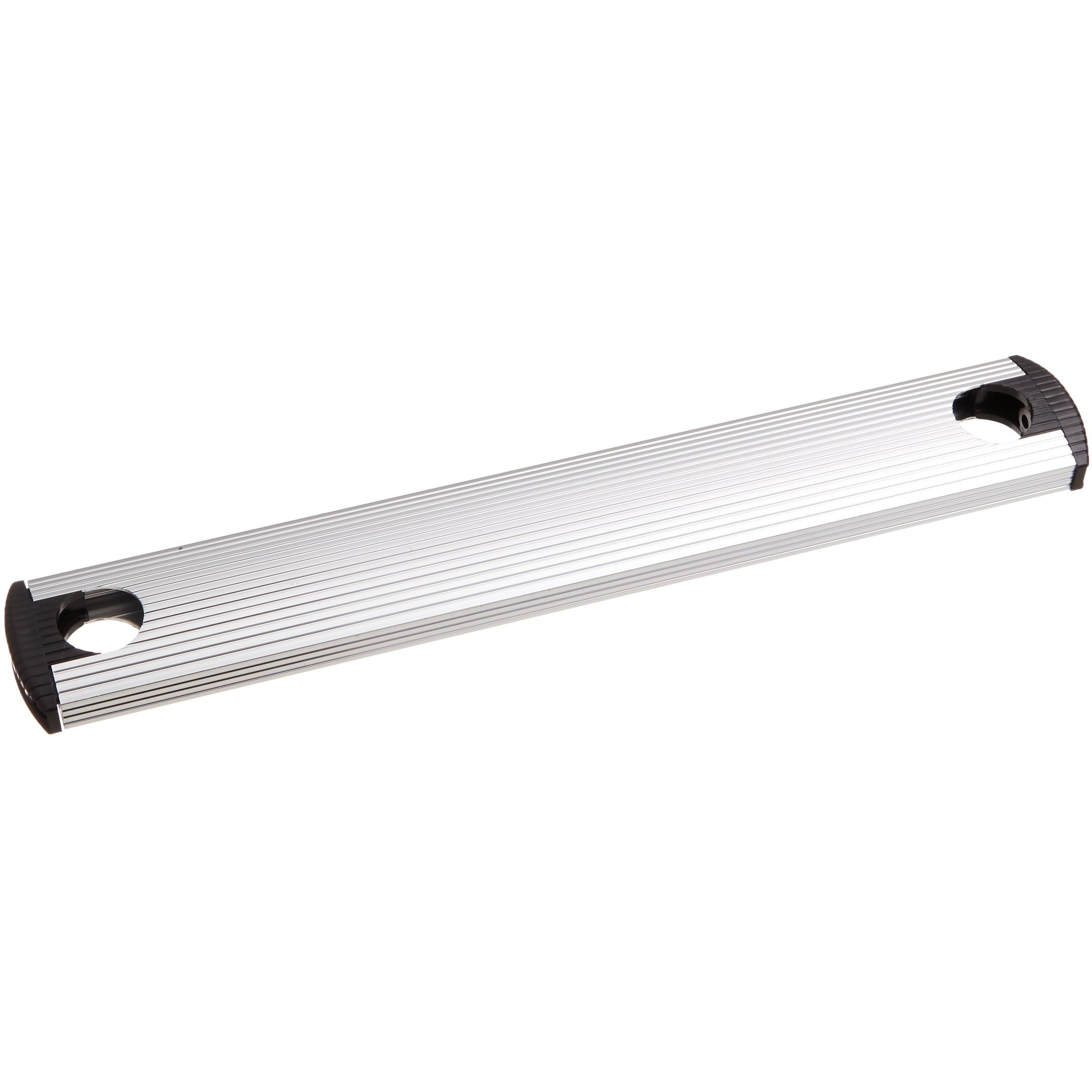 Stromberg Carlson 8540-NT Universal Exterior RV Ladder Drilled-Out Aluminum Tread, End Caps and Screws - Silver