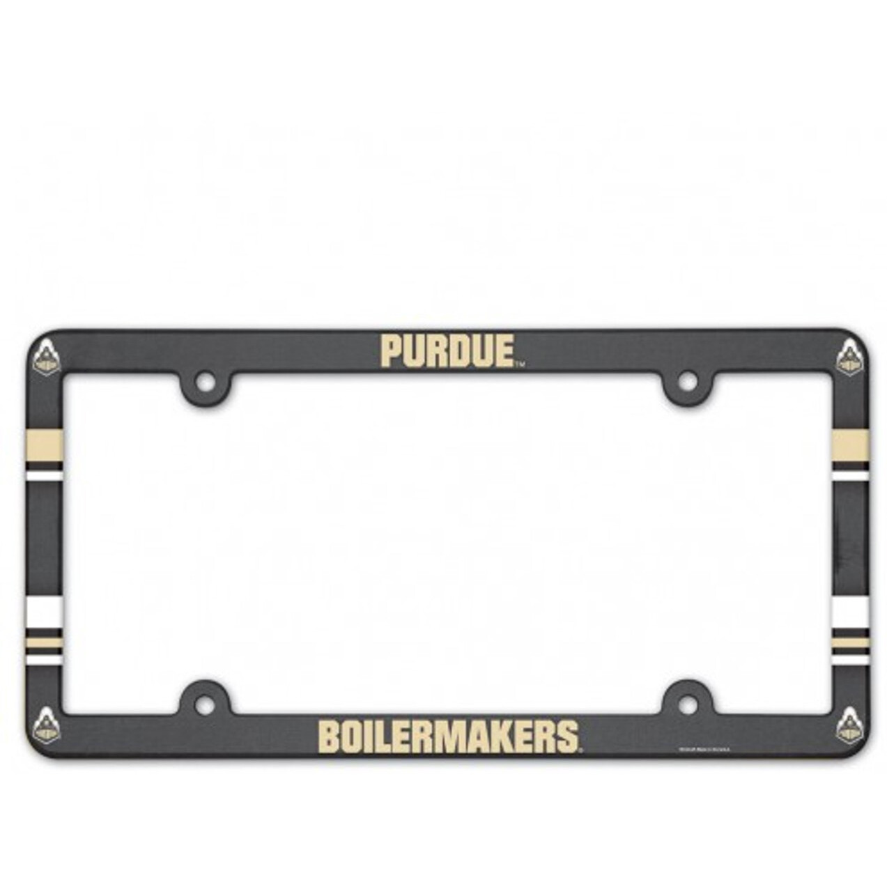 Purdue Boilermakers Plastic Full Color License Plate Frame