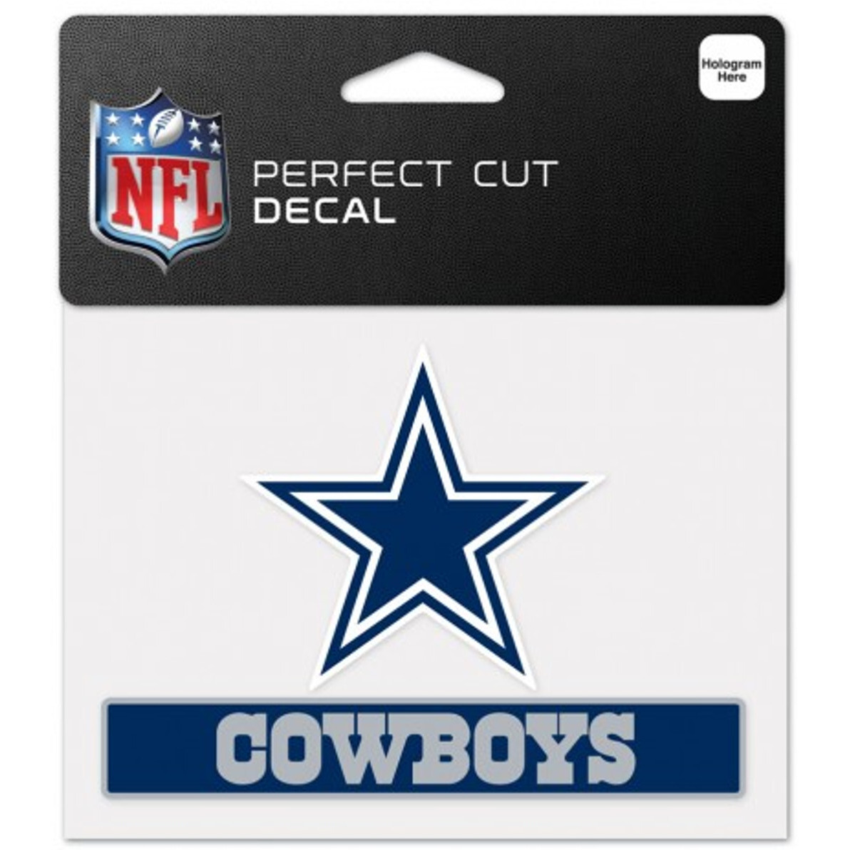 Dallas Cowboys Decal 4.5x5.75 Perfect Cut Color