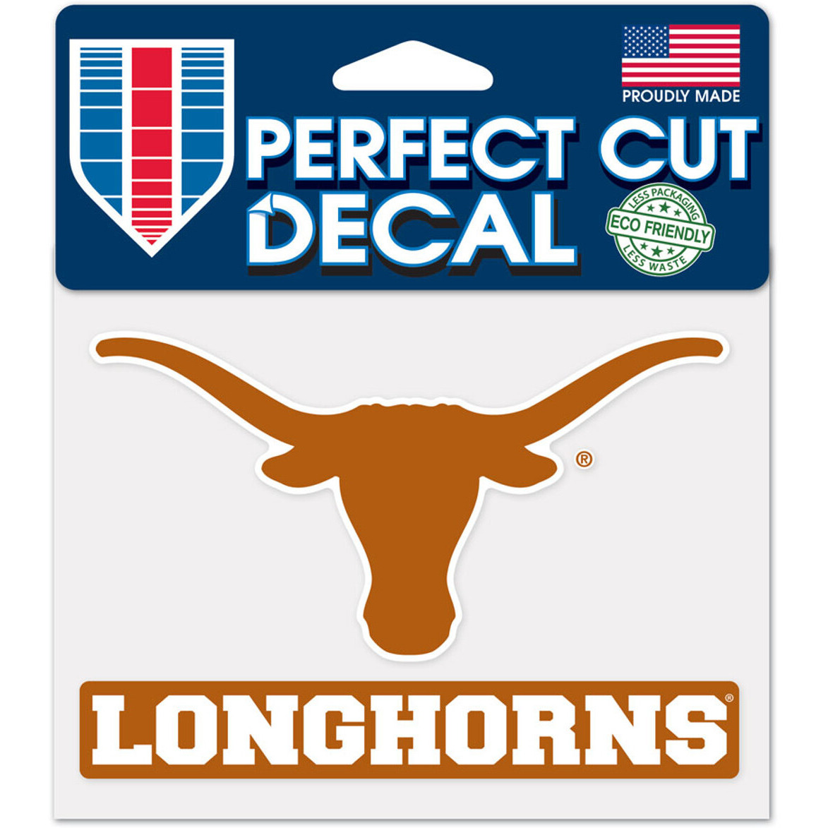 Texas Longhorns Decal 4.5x5.75 Perfect Cut Color