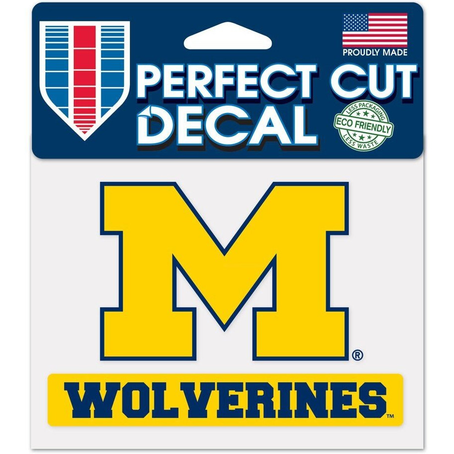 Michigan Wolverines Decal 4.5x5.75 Perfect Cut Color