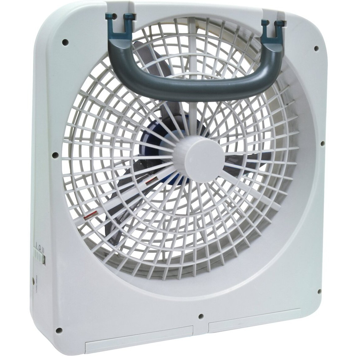 Portable Indoor Outdoor Fan 12-volt or Battery Dual Power Travel Fan 10-inch RP8000