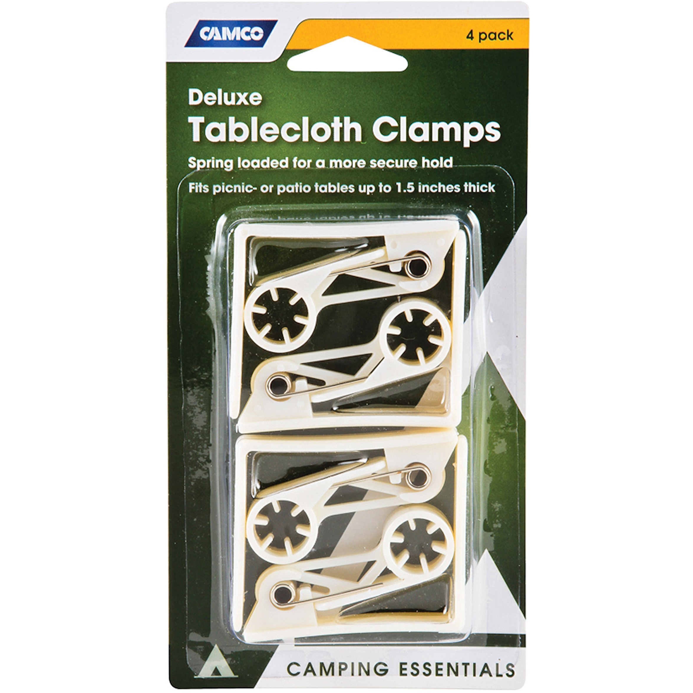 DLX TABLECLOTH CLAMP 4PK BILINGUAL
