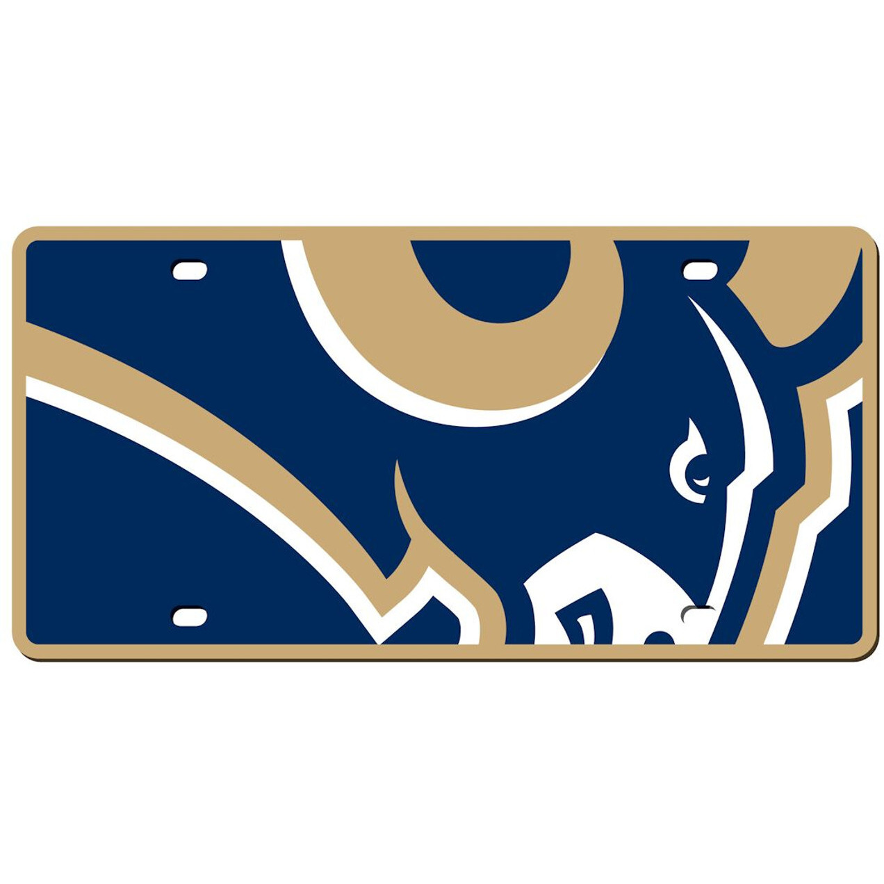 Los Angeles Rams License Plate - Acrylic Mega Style