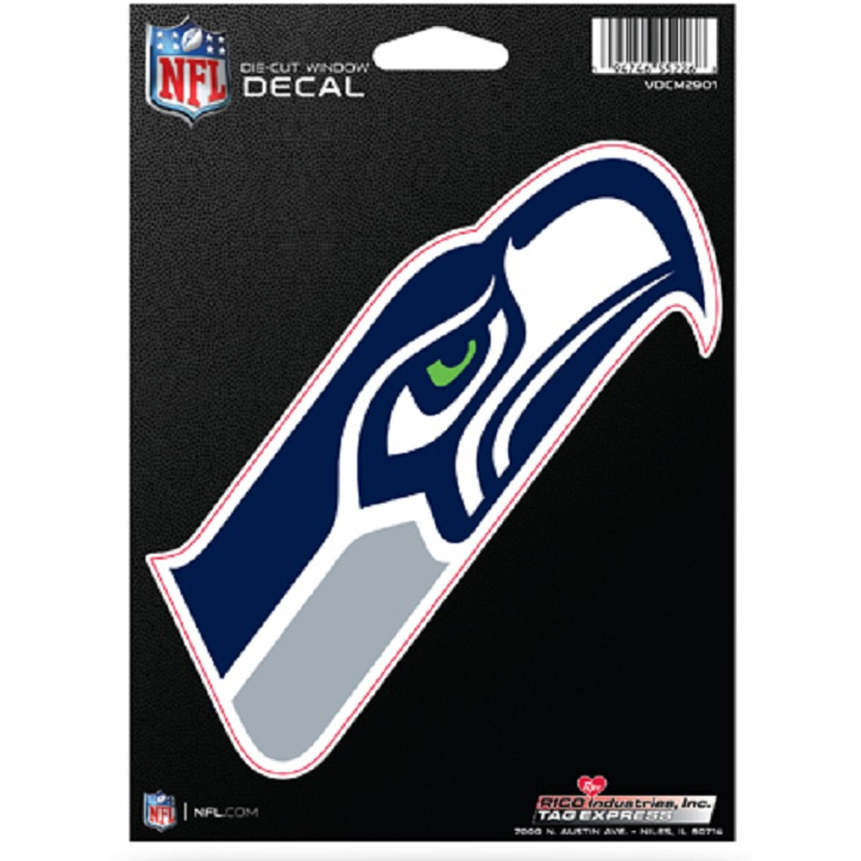 Seattle Seahawks Decal Die-Cut Medium - Special Order