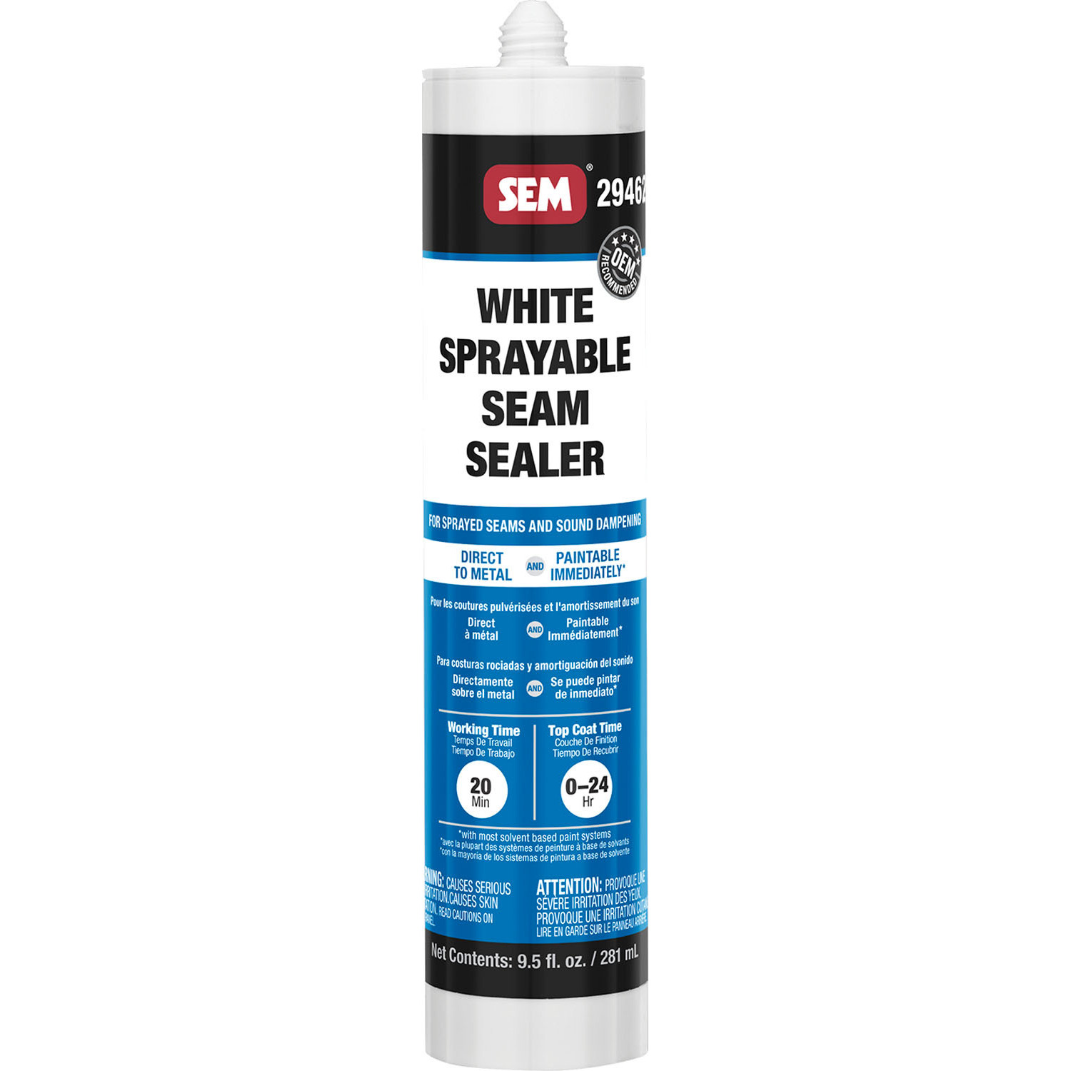 Sprayable 1K Seam Sealer - White
