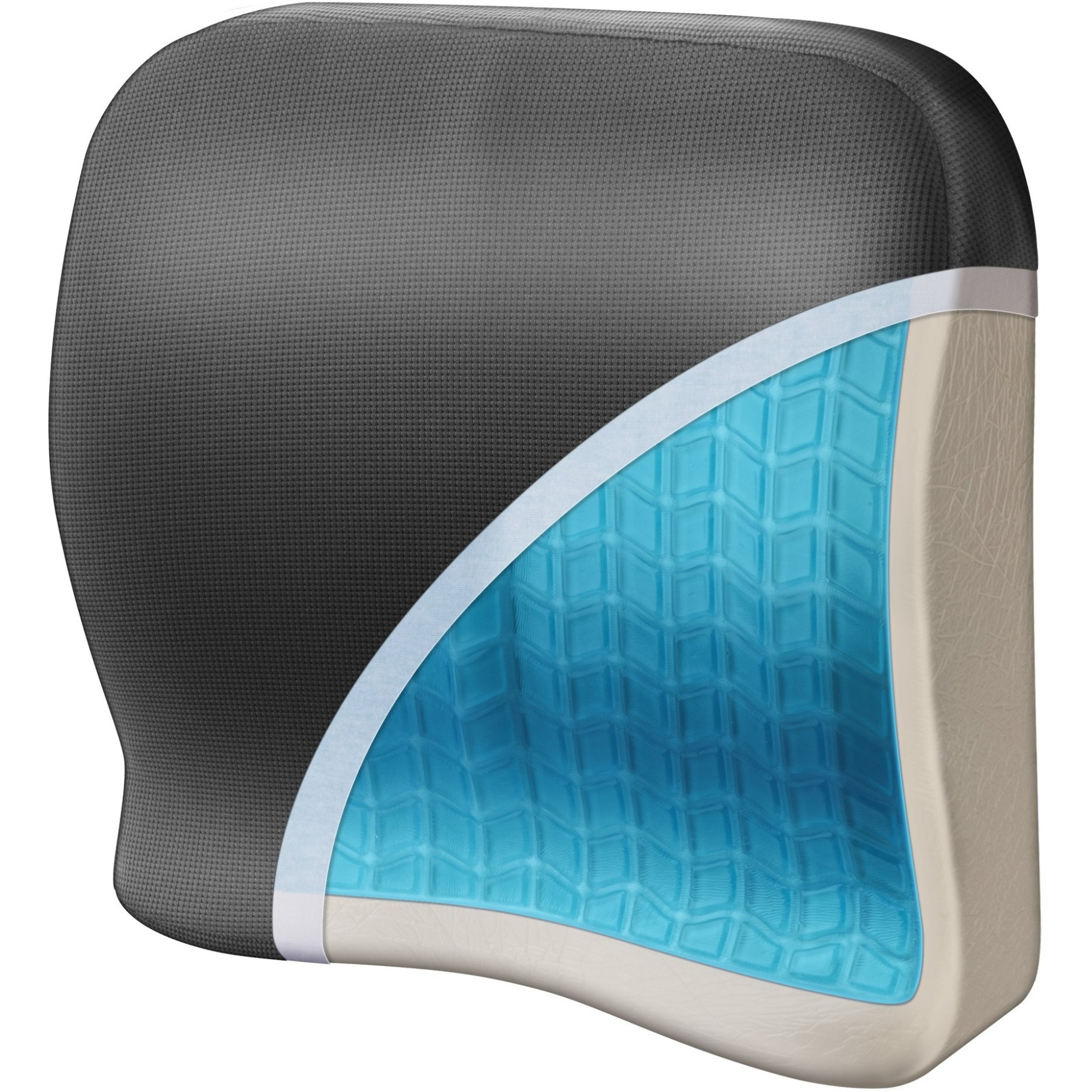 RelaxFusion Memory + Gel Lumbar Cushion