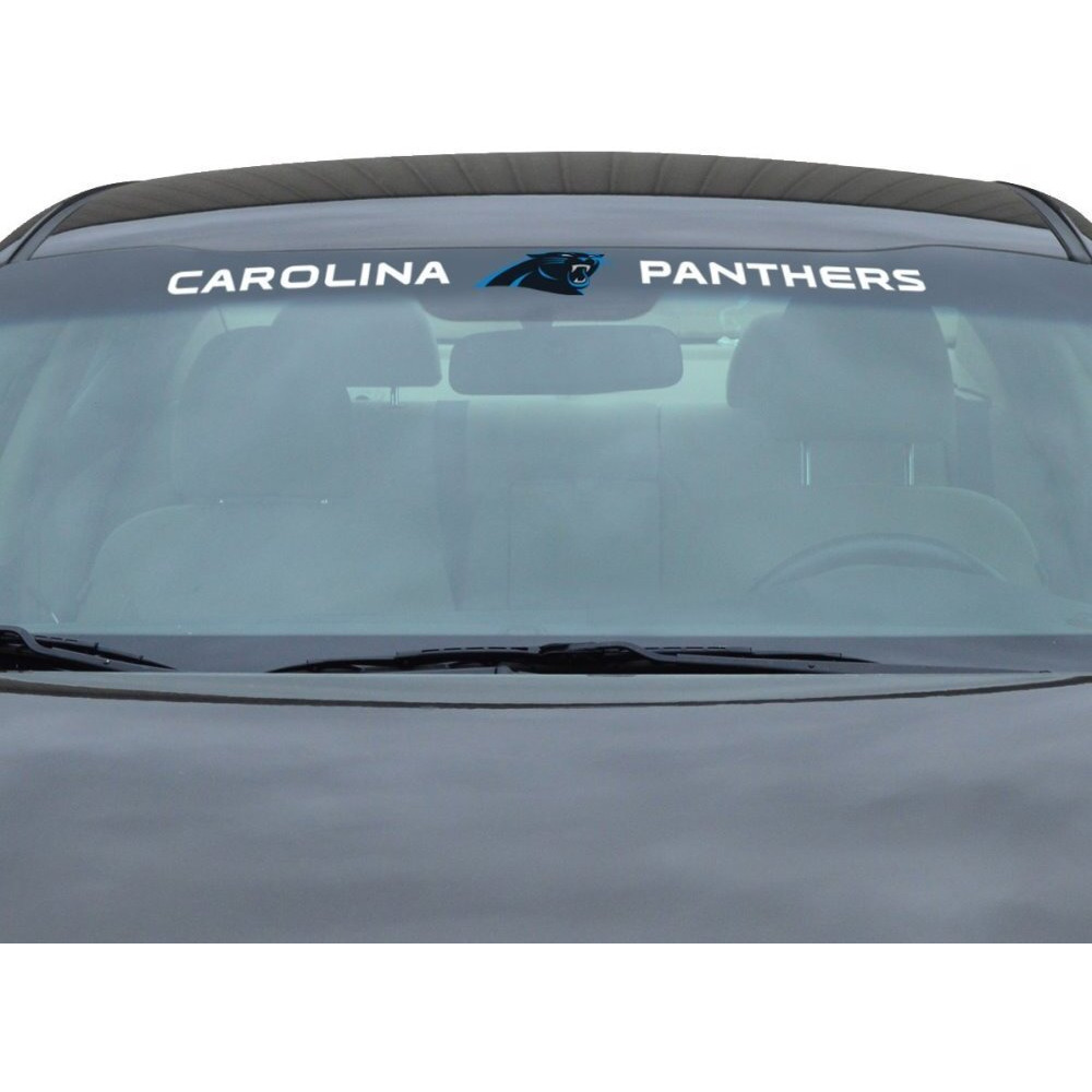 Carolina Panthers Decal 35x4 Windshield