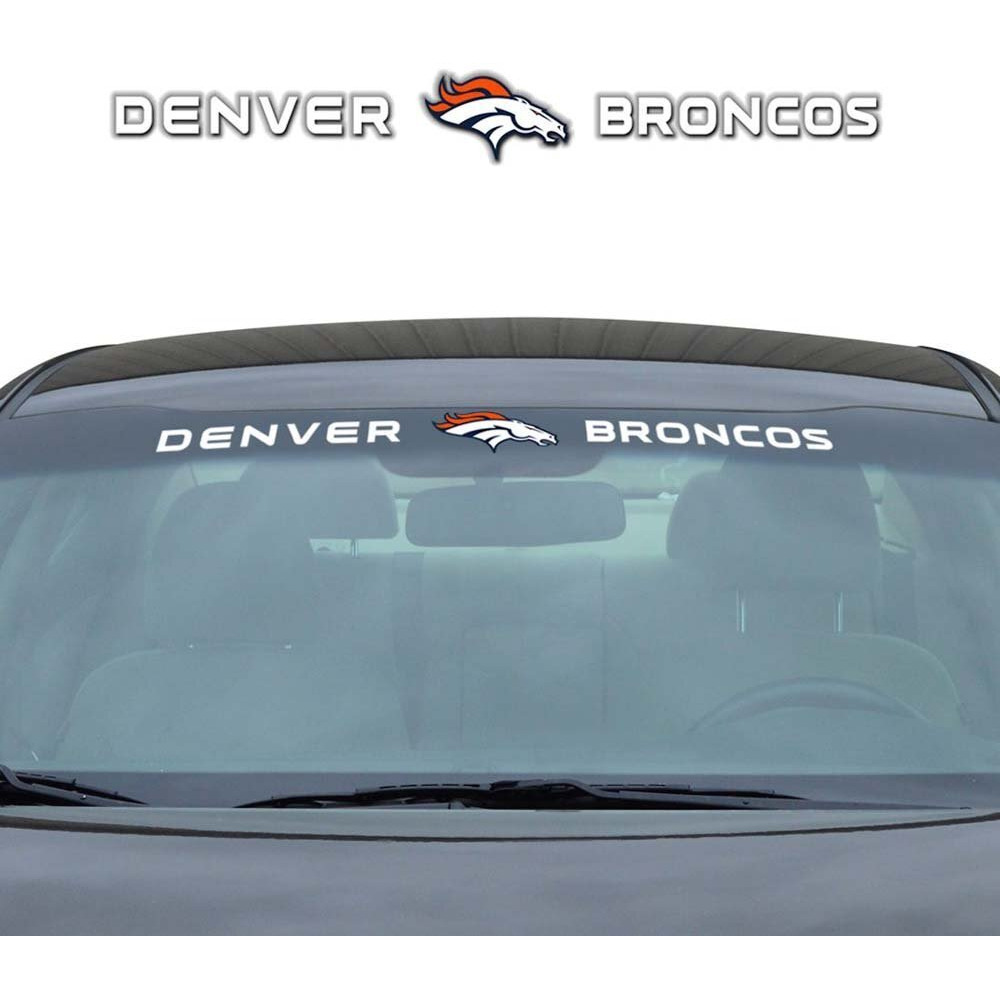 Denver Broncos Decal 35x4 Windshield