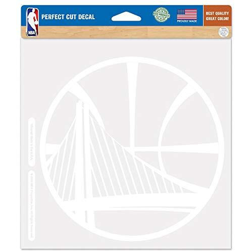 Golden State Warriors Decal 8x8 Die Cut White