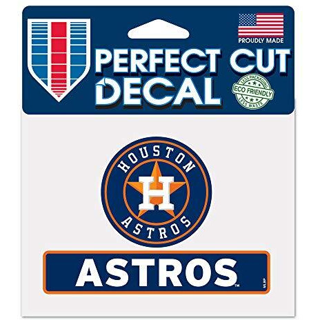 Houston Astros Decal 4.5x5.75 Perfect Cut Color - Special Order