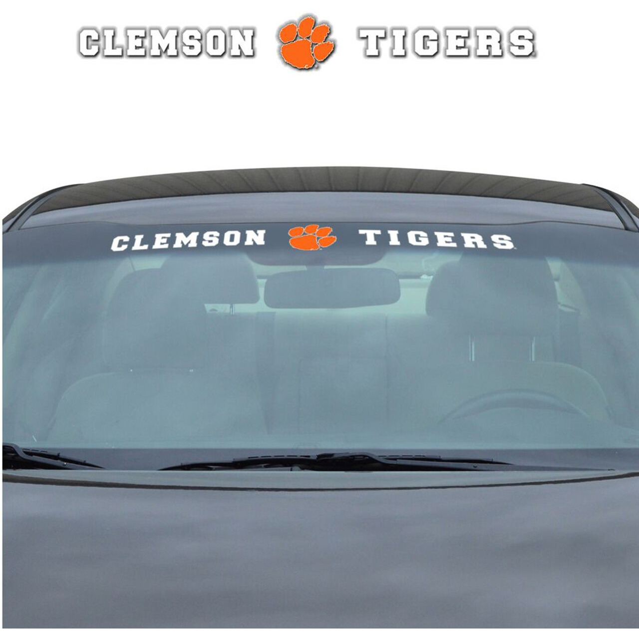 Clemson Tigers Decal 35x4 Windshield