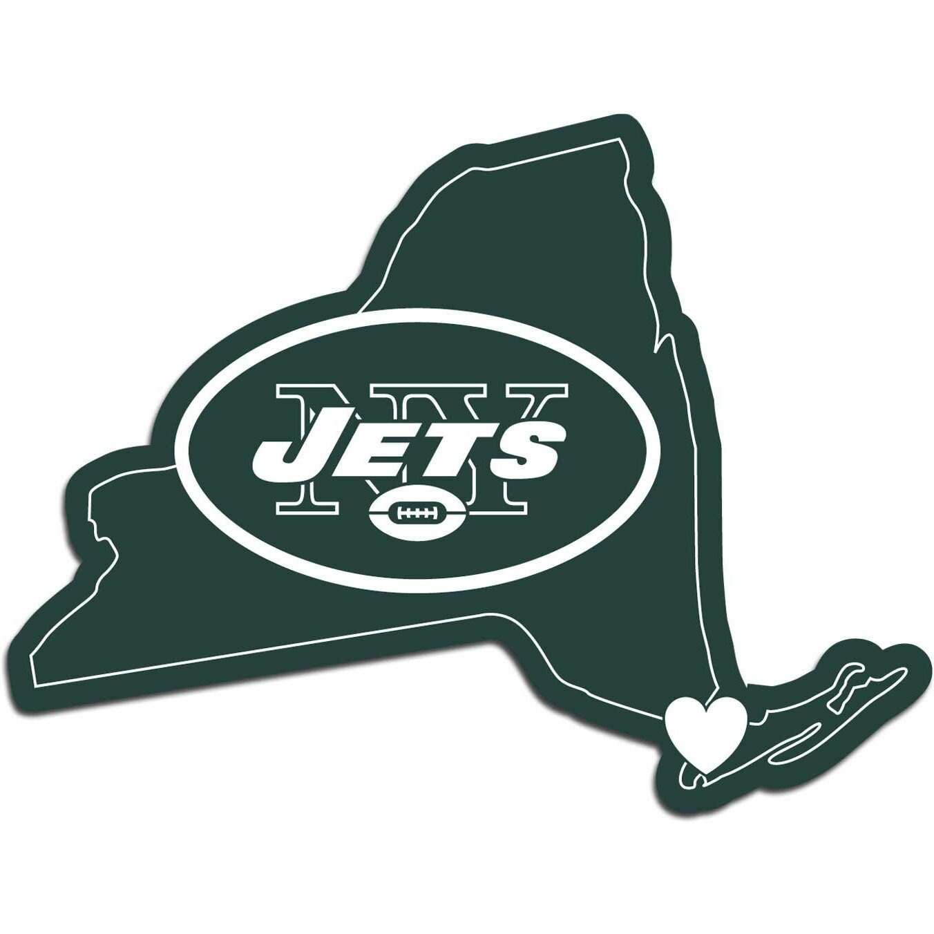 New York Jets Decal Home State Pride