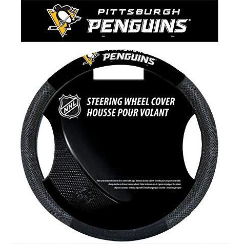 Pittsburgh Penguins Steering Wheel Cover Mesh Style CO