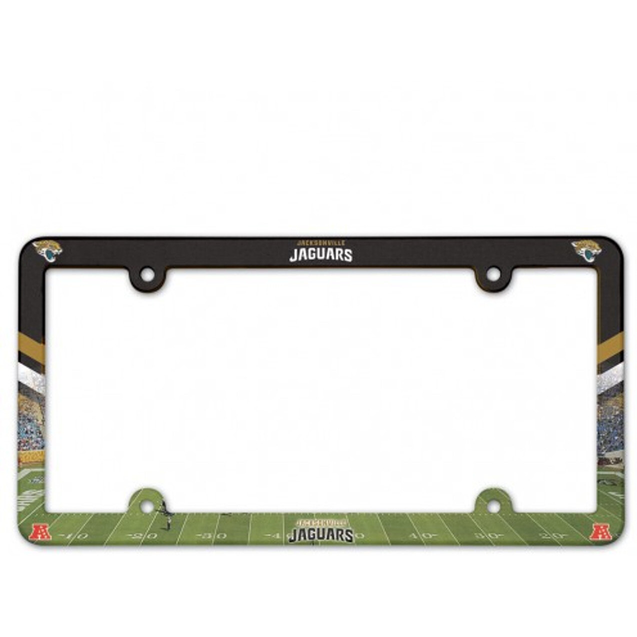 Jacksonville Jaguars License Plate Frame Plastic Full Color Style