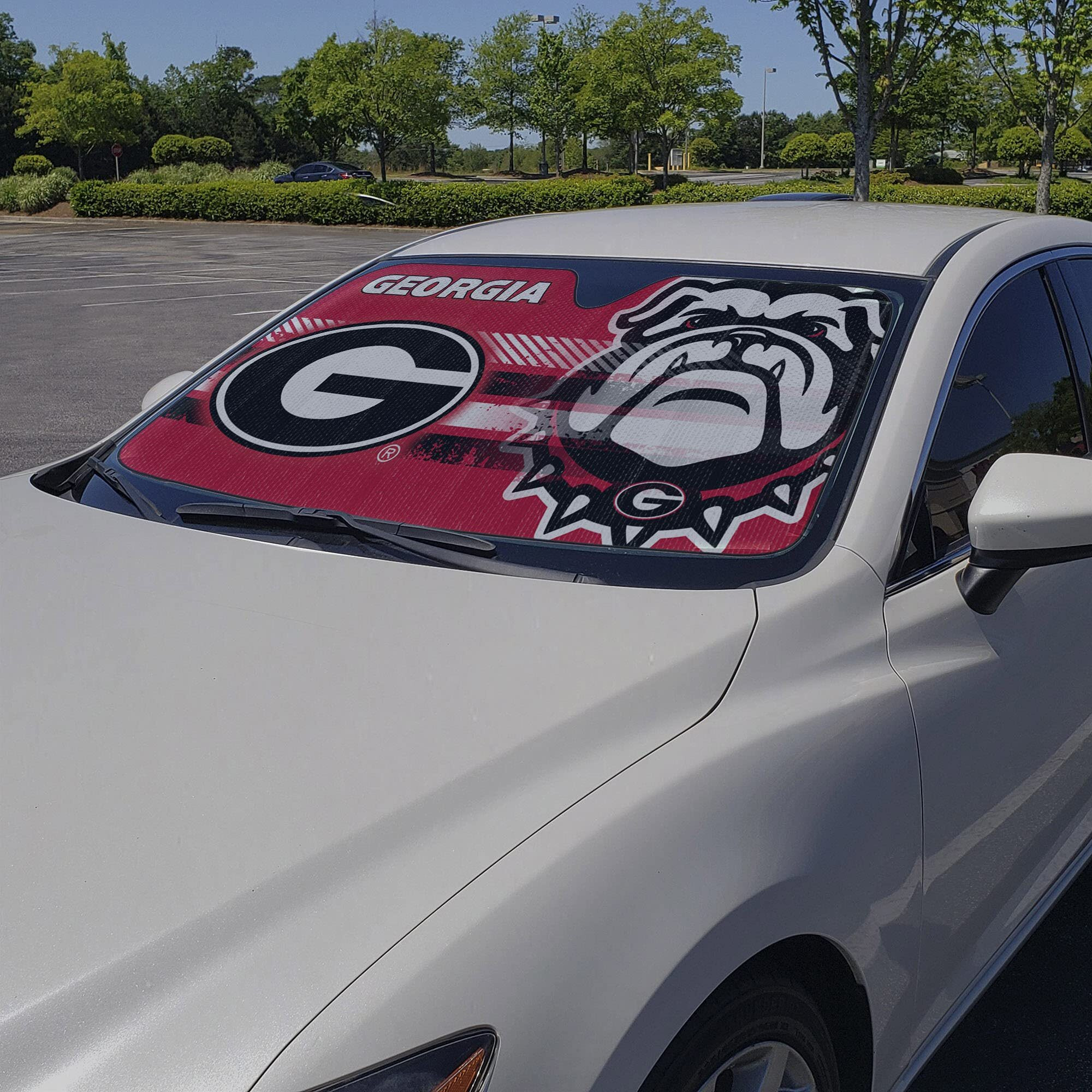 Georgia Bulldogs Auto Sun Shade 59x27