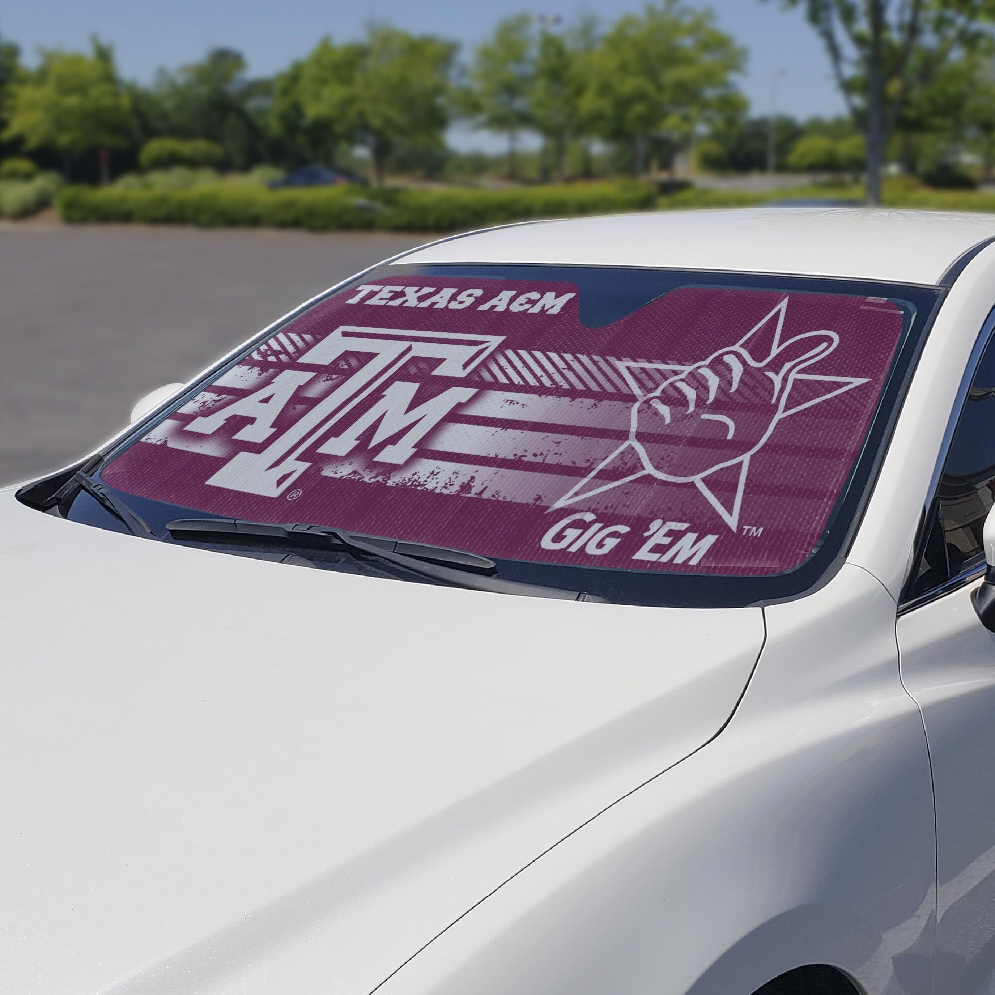 Texas A&M Aggies Auto Sun Shade 59x27