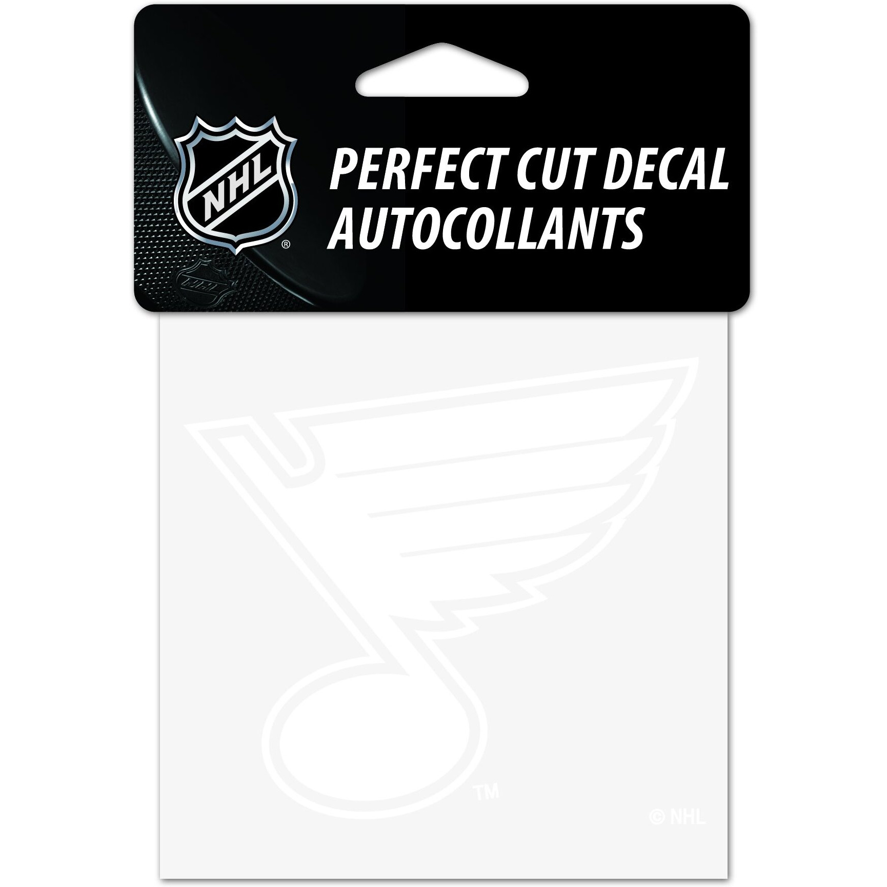 St. Louis Blues Decal 4x4 Perfect Cut White