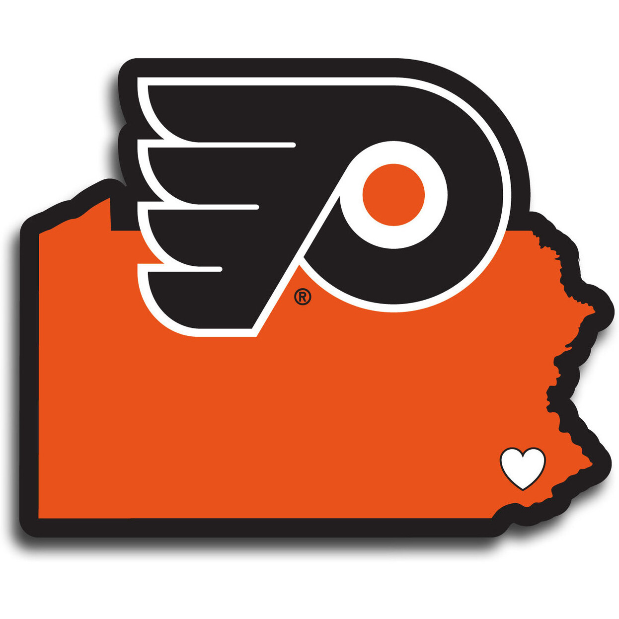 Philadelphia Flyers Decal Home State Pride Style - Special Order