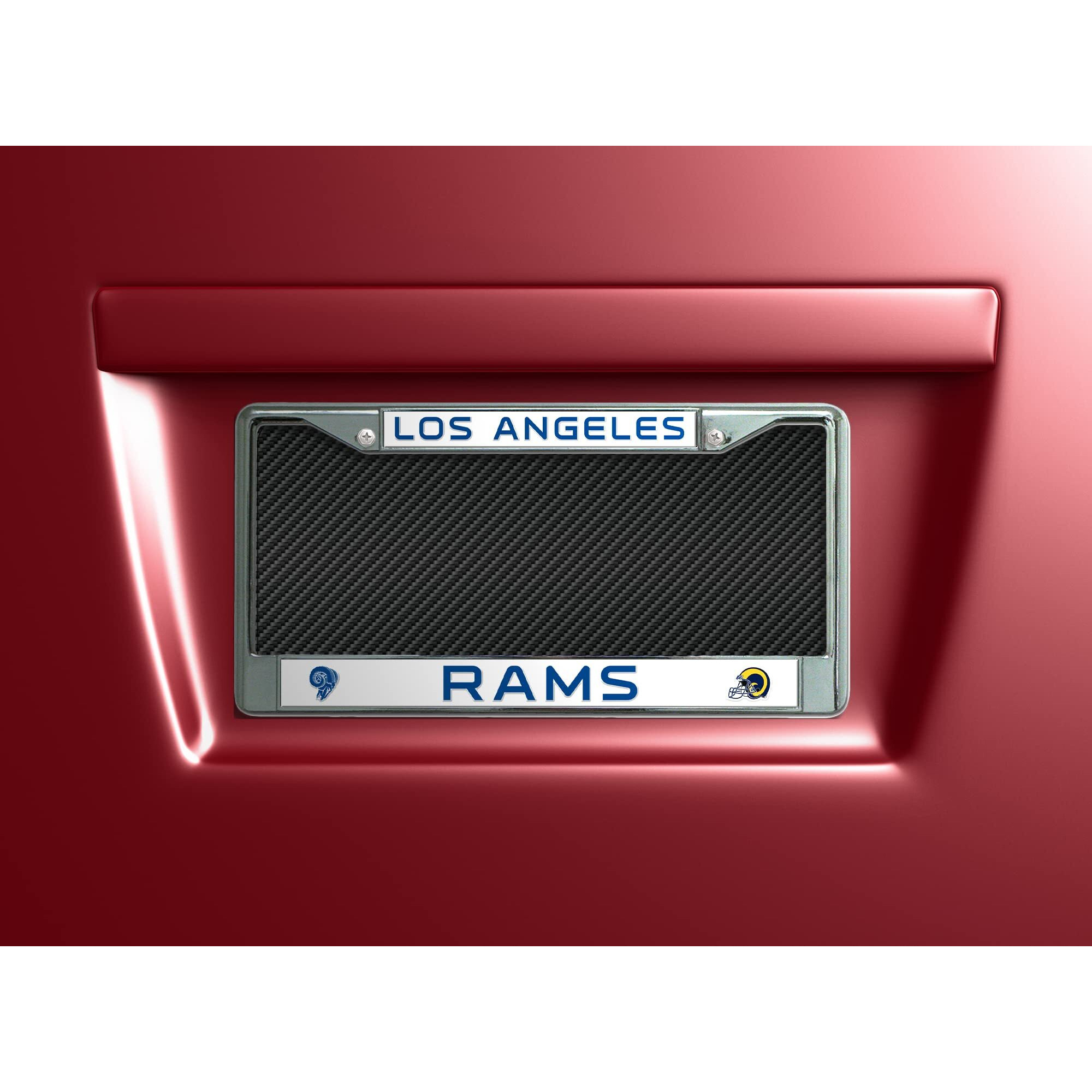 Los Angeles Rams License Plate Frame Chrome Retro Design - Special Order