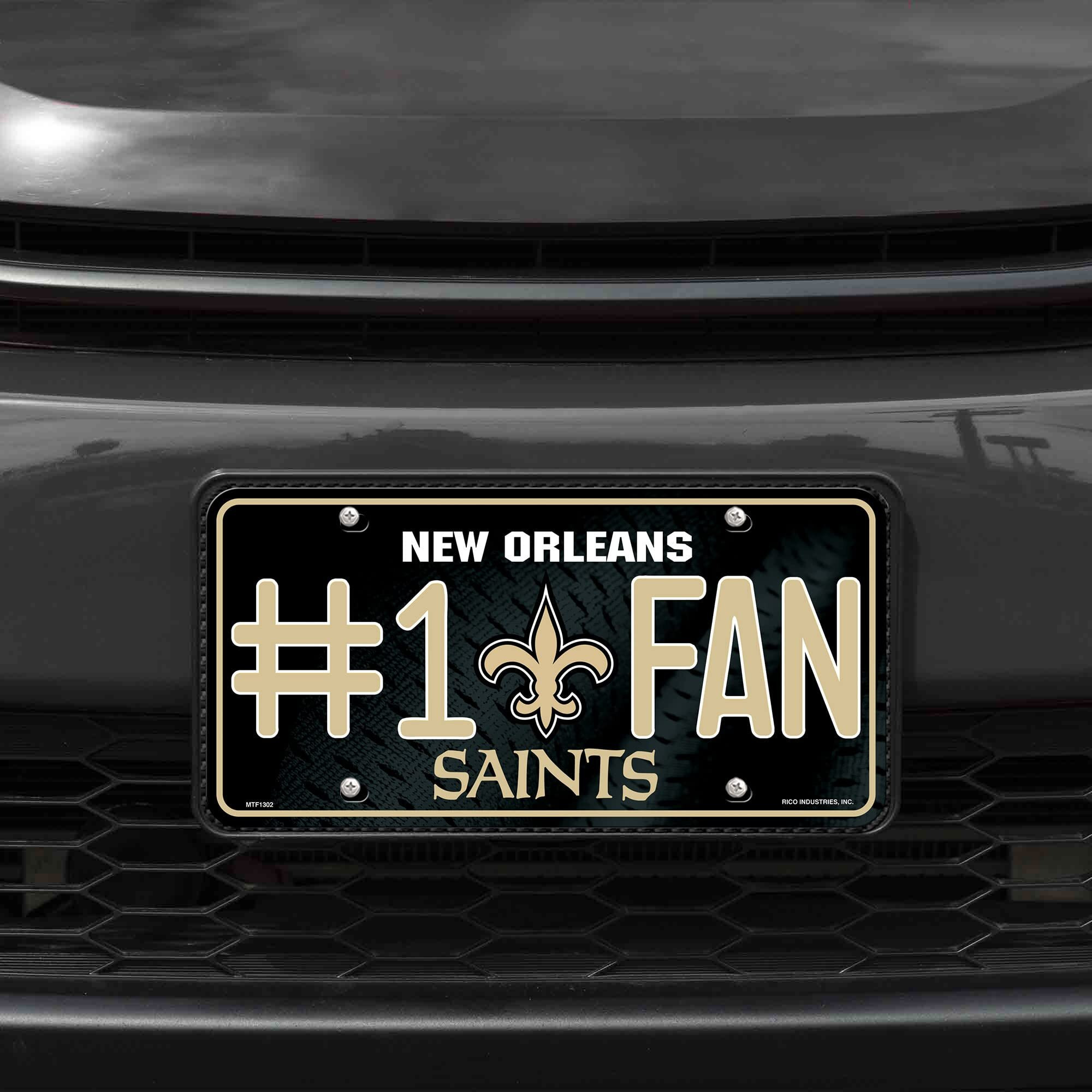 New Orleans Saints License Plate 1 Fan