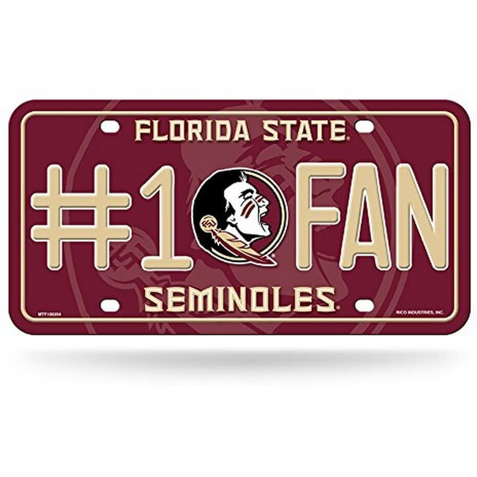 Florida State Seminoles License Plate 1 Fan