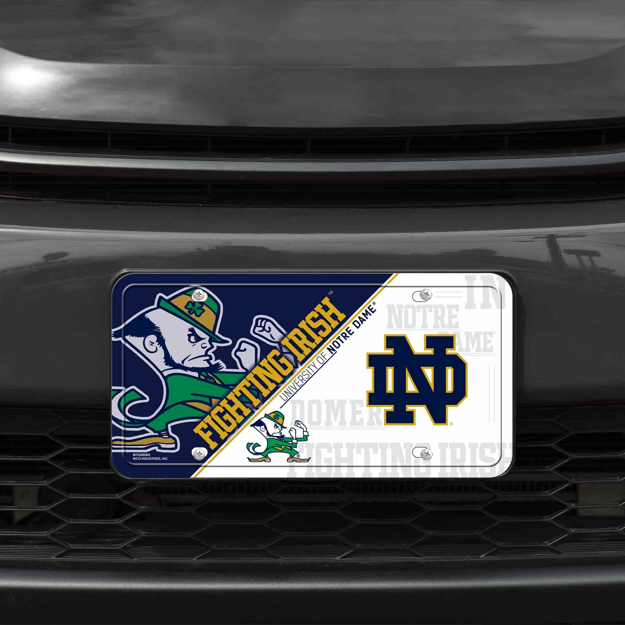 Notre Dame Fighting Irish License Plate Metal