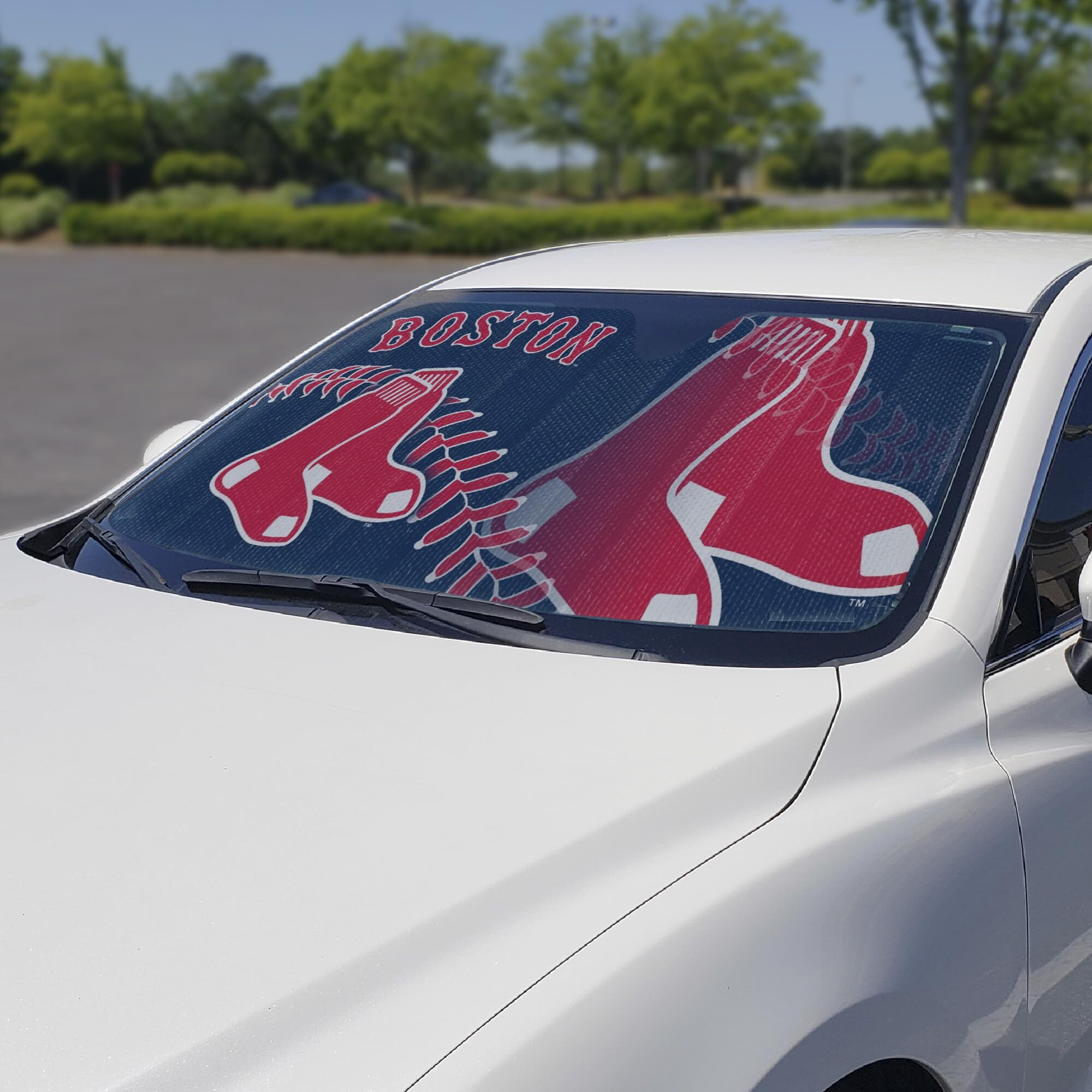 Boston Red Sox Auto Sun Shade 59x27