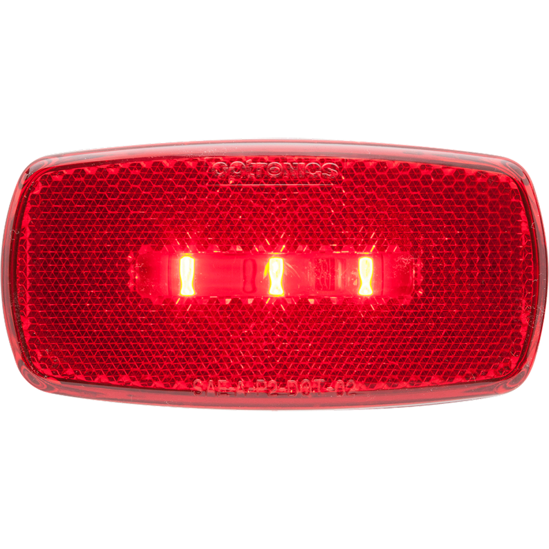 LED MARK LIGHTOVALBLK BSERED