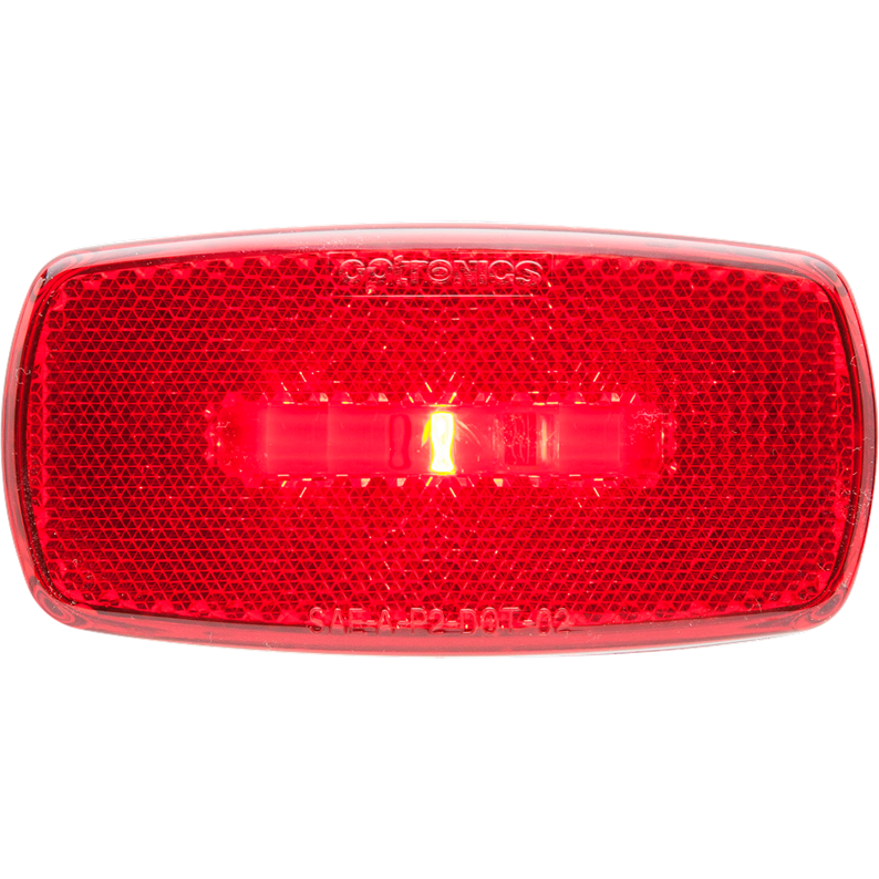 ONE LED MARK LIGHTOVALBLK BSERED