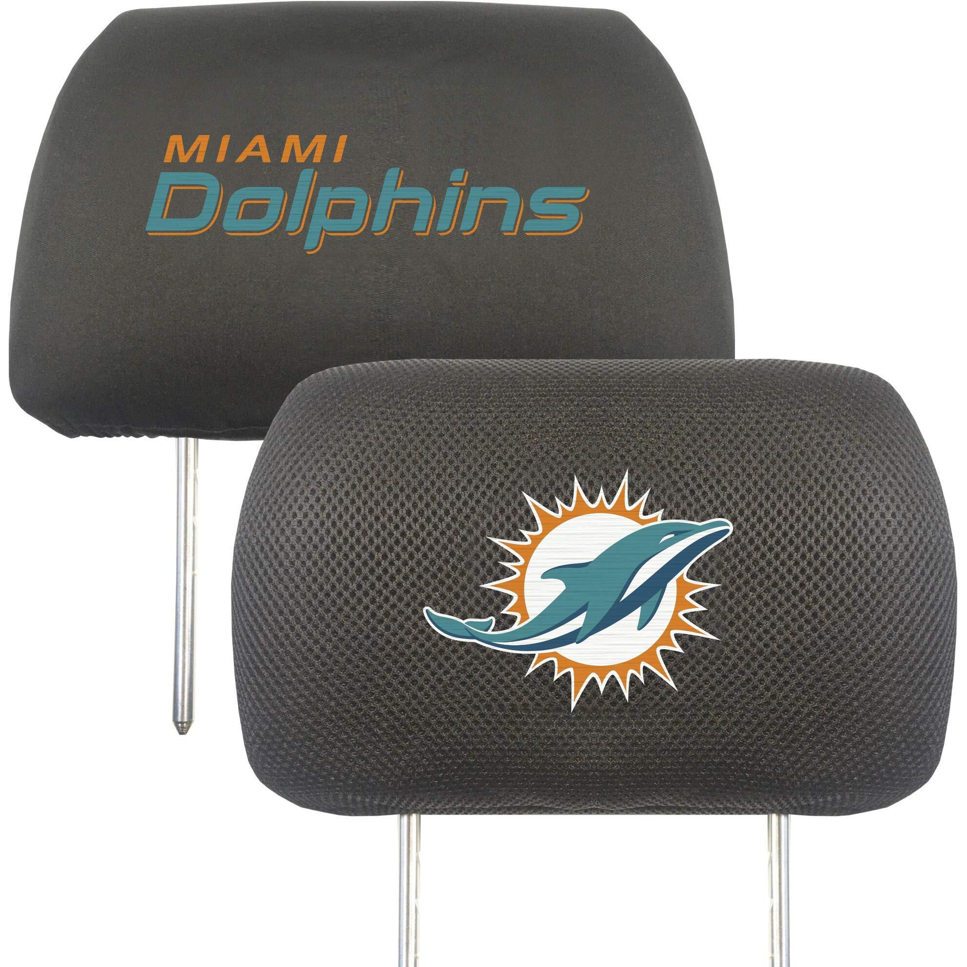 Miami Dolphins Headrest Covers FanMats