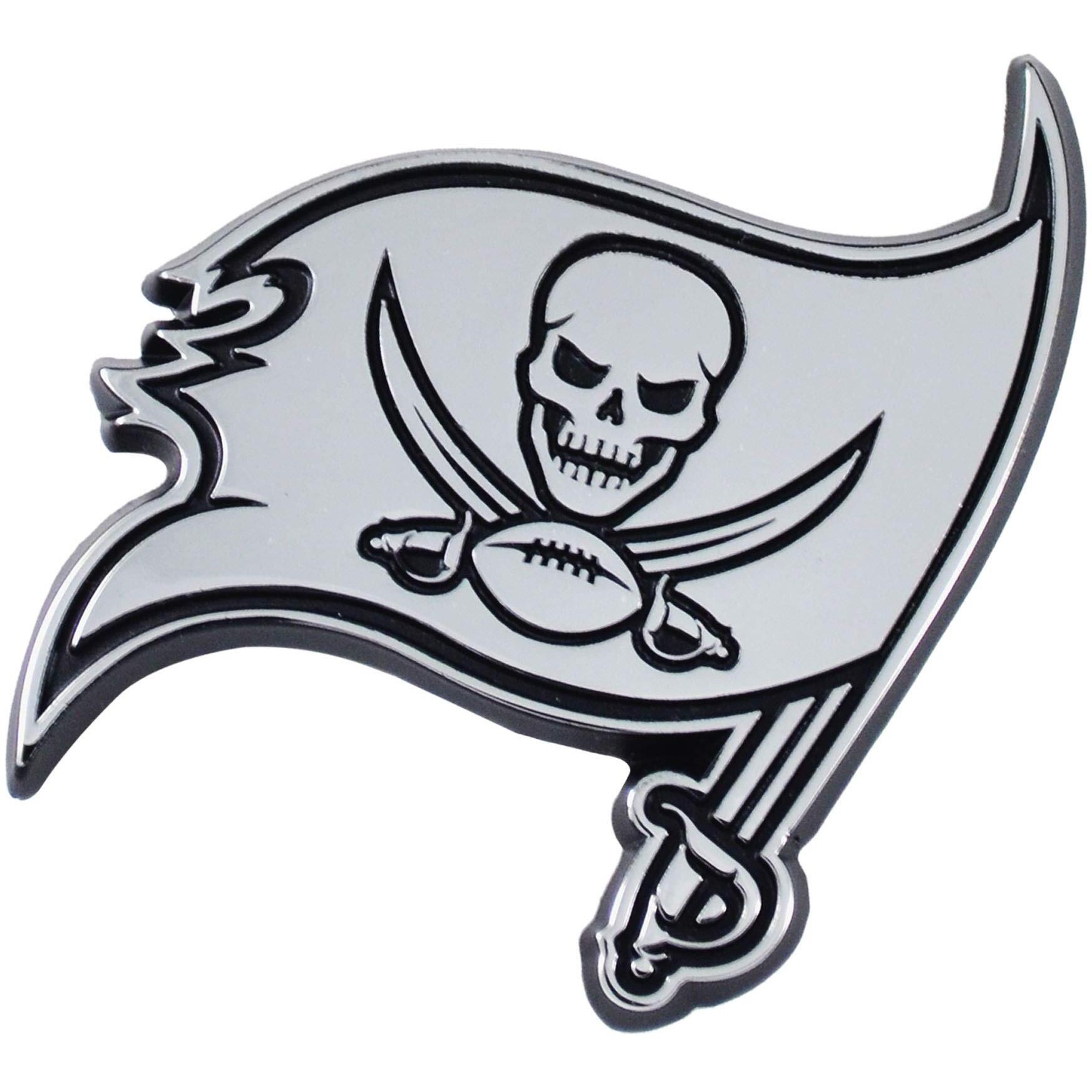 Tampa Bay Buccaneers Auto Emblem Premium Metal Chrome