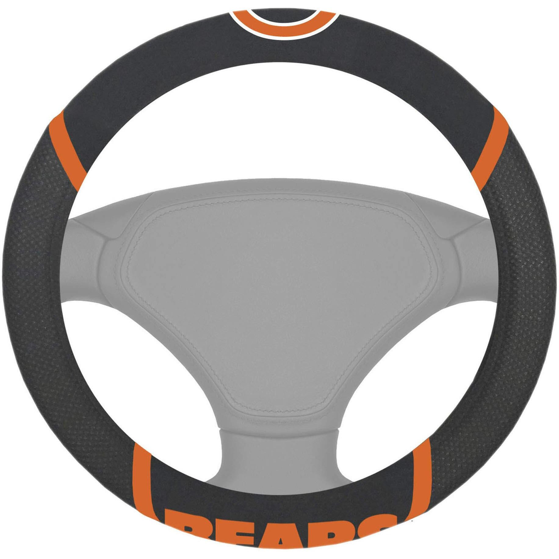 Chicago Bears Steering Wheel Cover Mesh/Stitched
