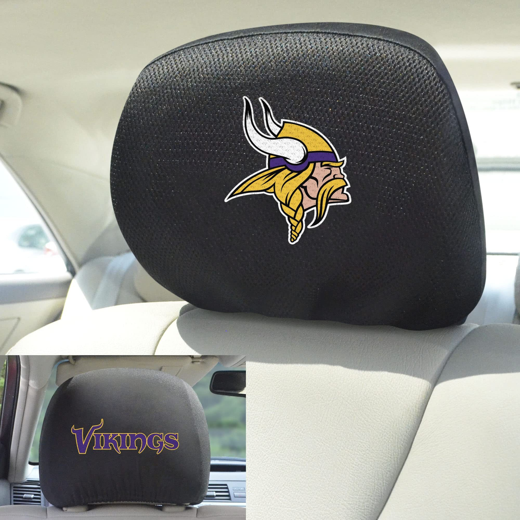 Minnesota Vikings Headrest Covers FanMats