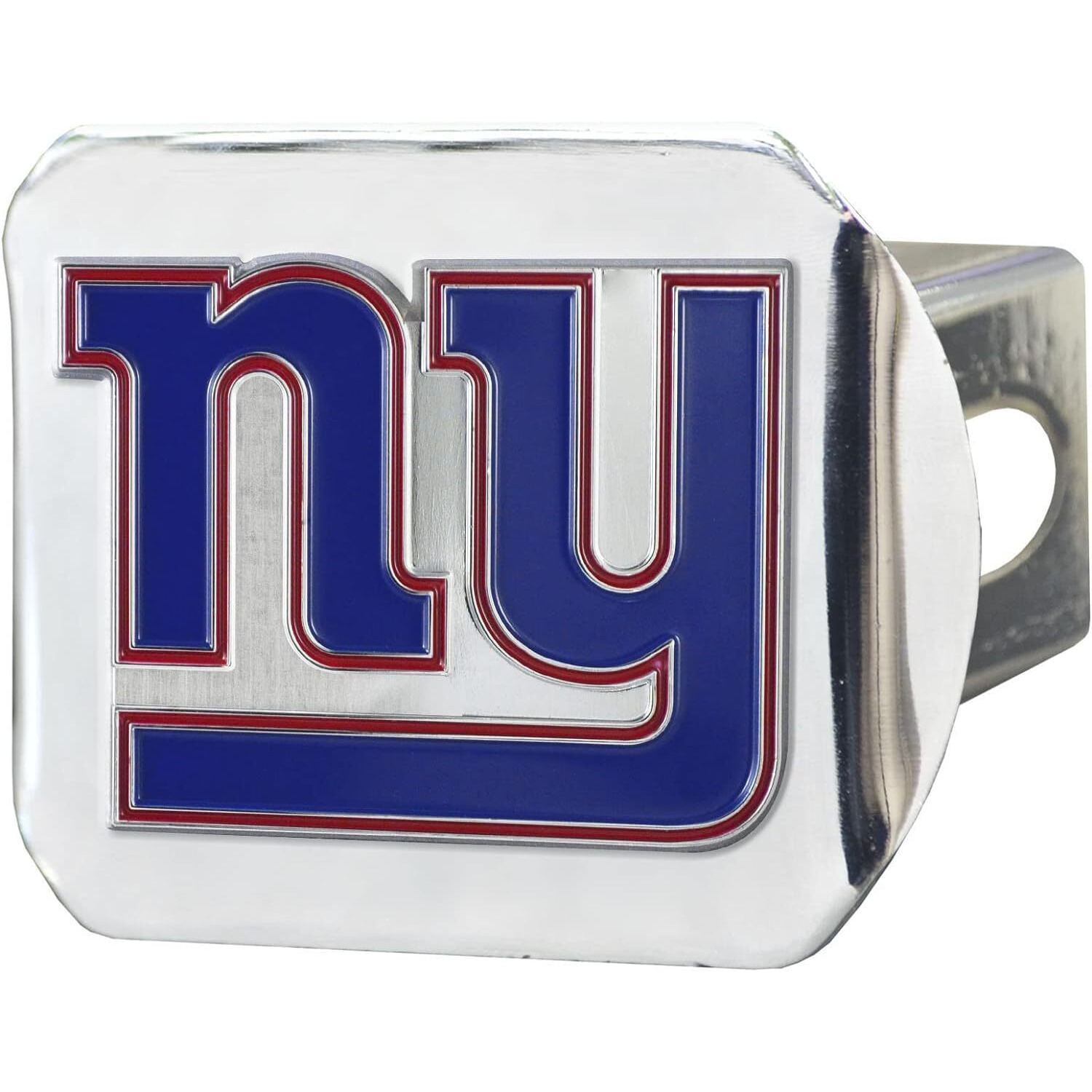 New York Giants Hitch Cover Color Emblem on Chrome