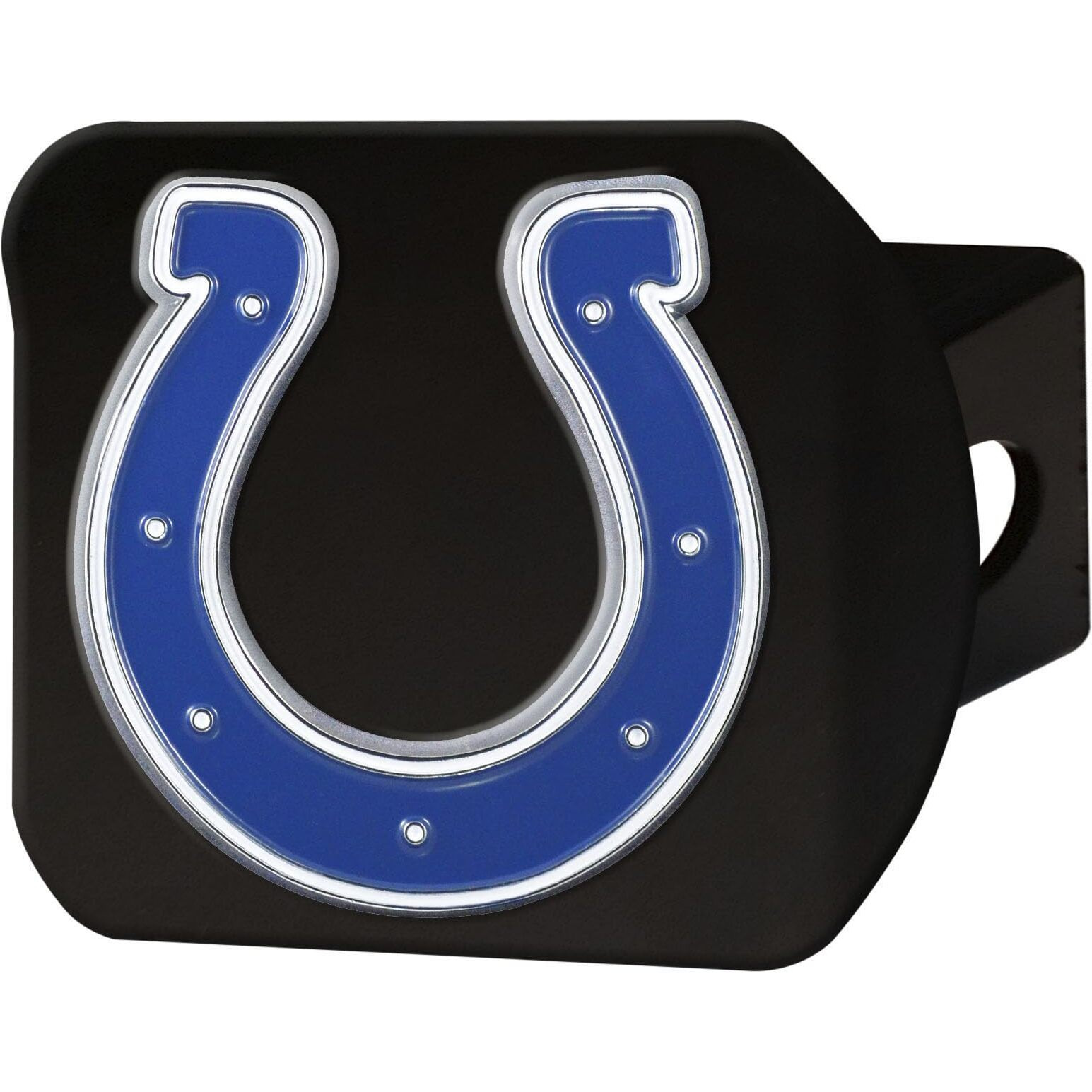 Indianapolis Colts Hitch Cover Color Emblem on Black