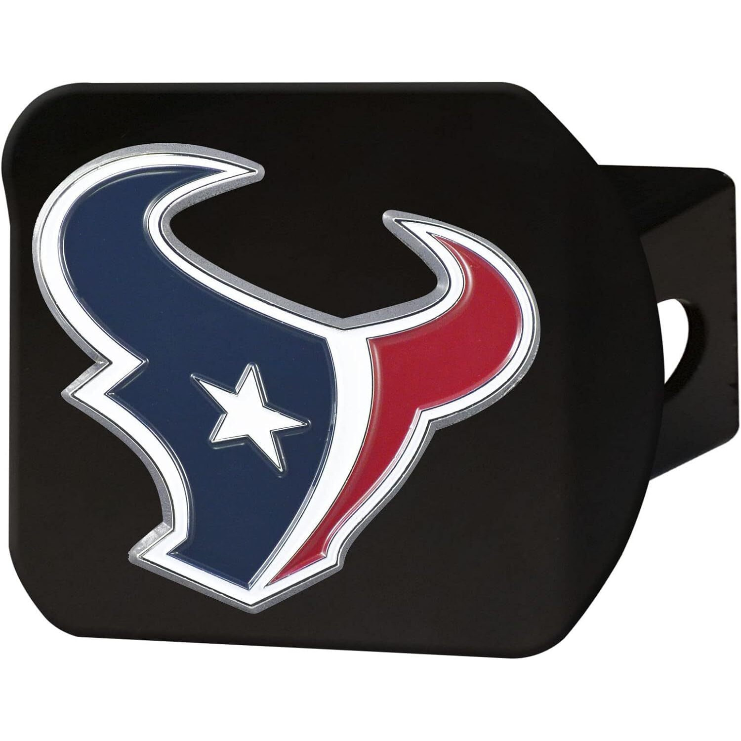 Houston Texans Hitch Cover Color Emblem on Black