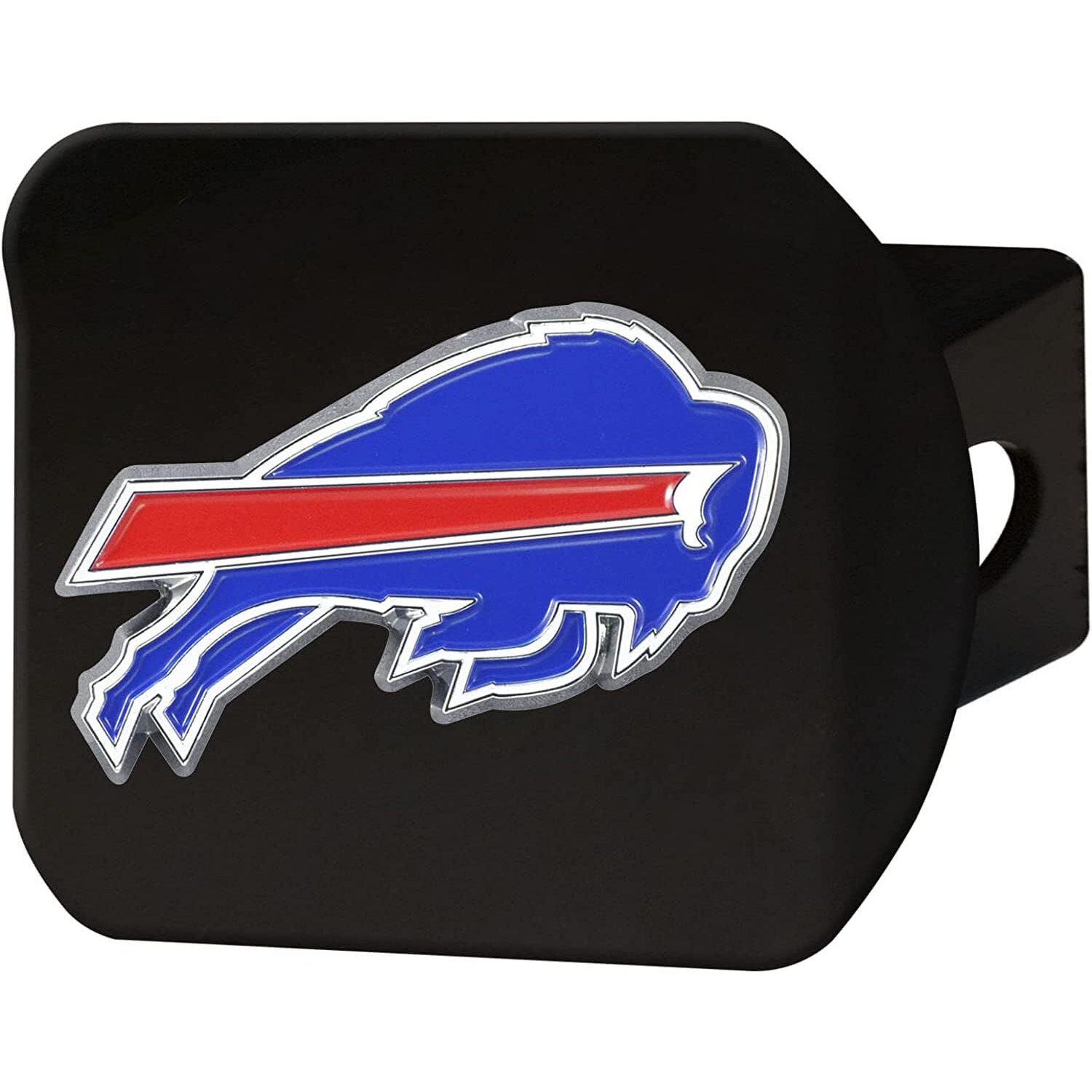 Buffalo Bills Hitch Cover Color Emblem on Black