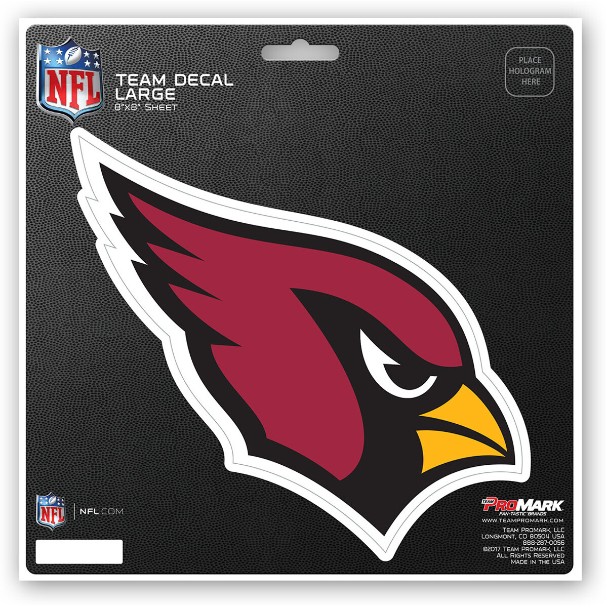 Arizona Cardinals Decal 8x8 Die Cut