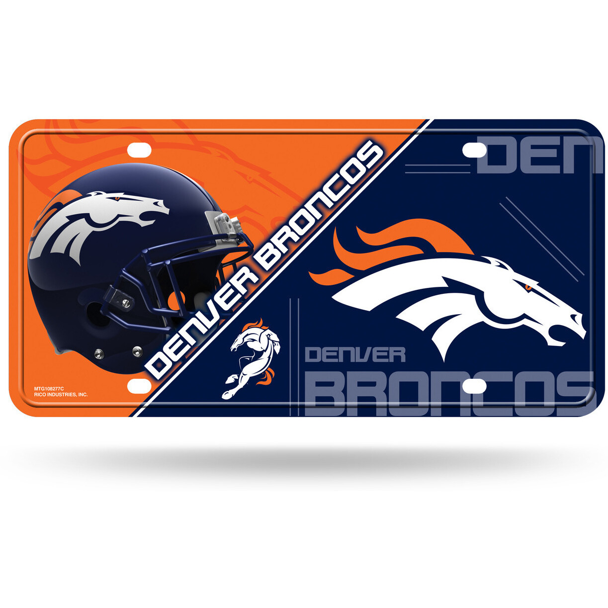 Denver Broncos License Plate Metal