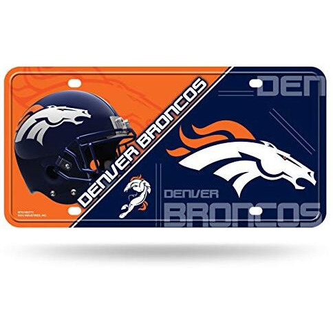Denver Broncos License Plate Metal