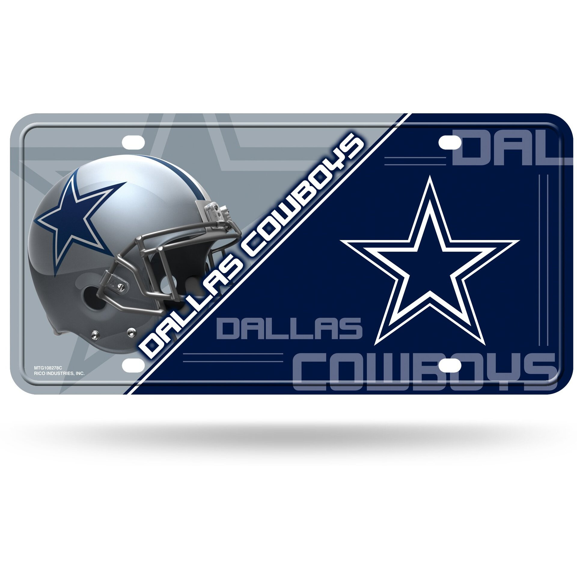 Dallas Cowboys License Plate Metal