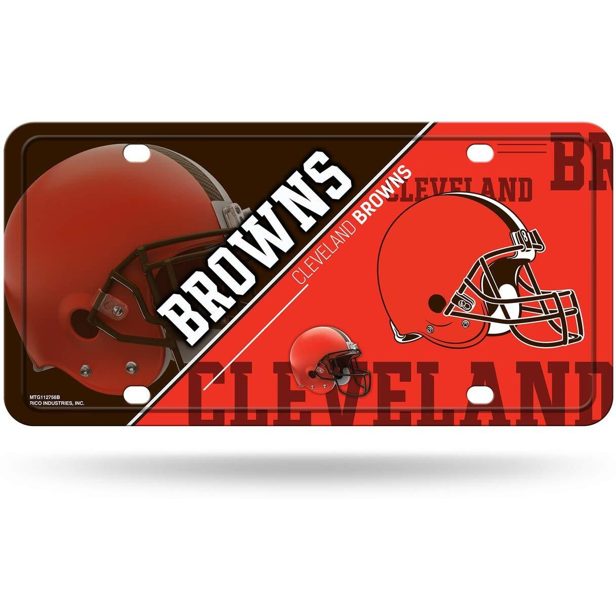 Cleveland Browns License Plate Metal