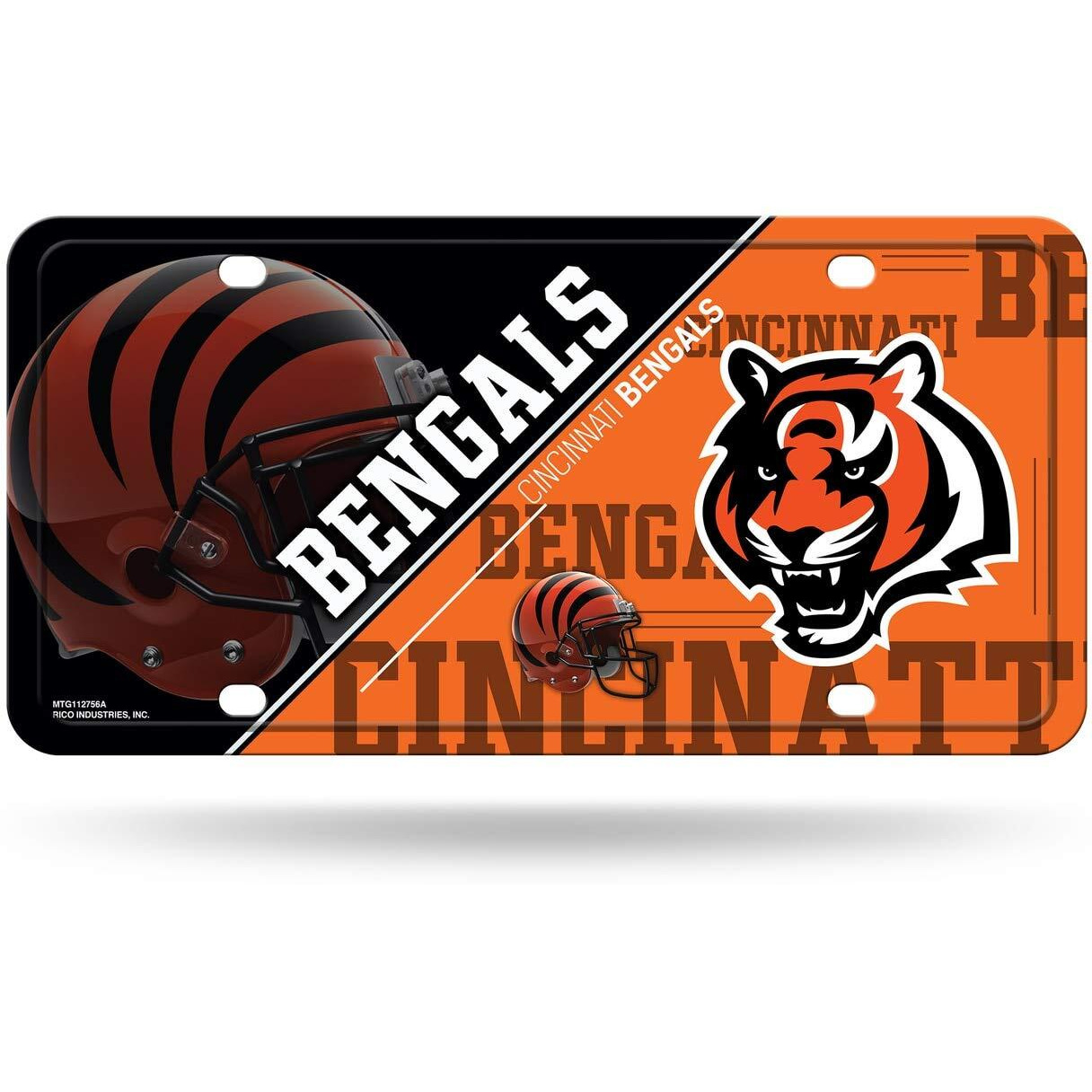 Cincinnati Bengals License Plate Metal