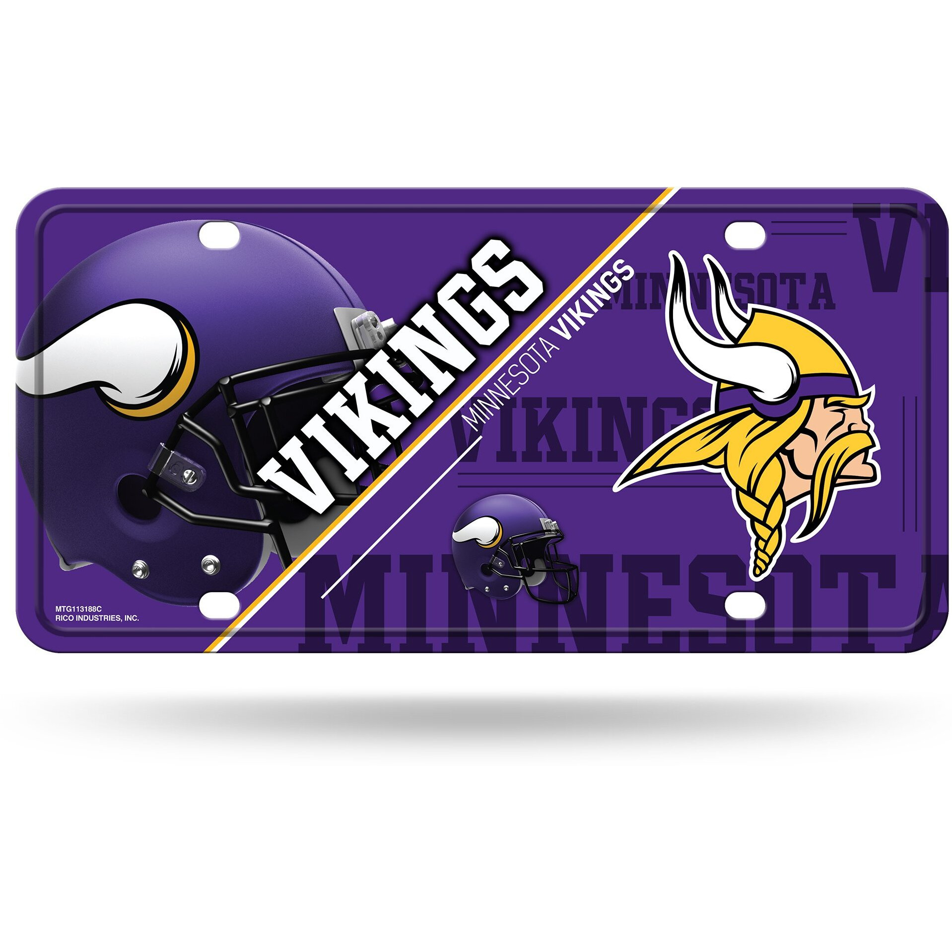 Minnesota Vikings License Plate Metal
